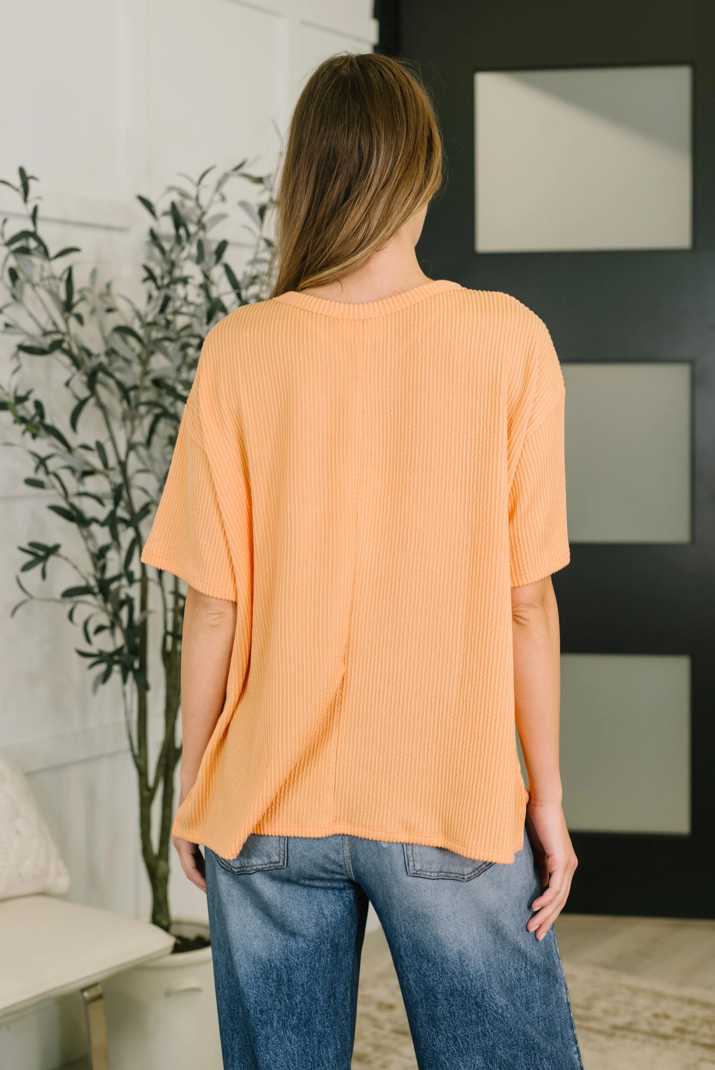 The Go-To Tee in Apricot Bliss - Image 10