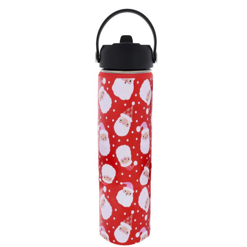 The Most Wonderful Time of the Year 25 Oz. Skinny Bottle With Straw Cap