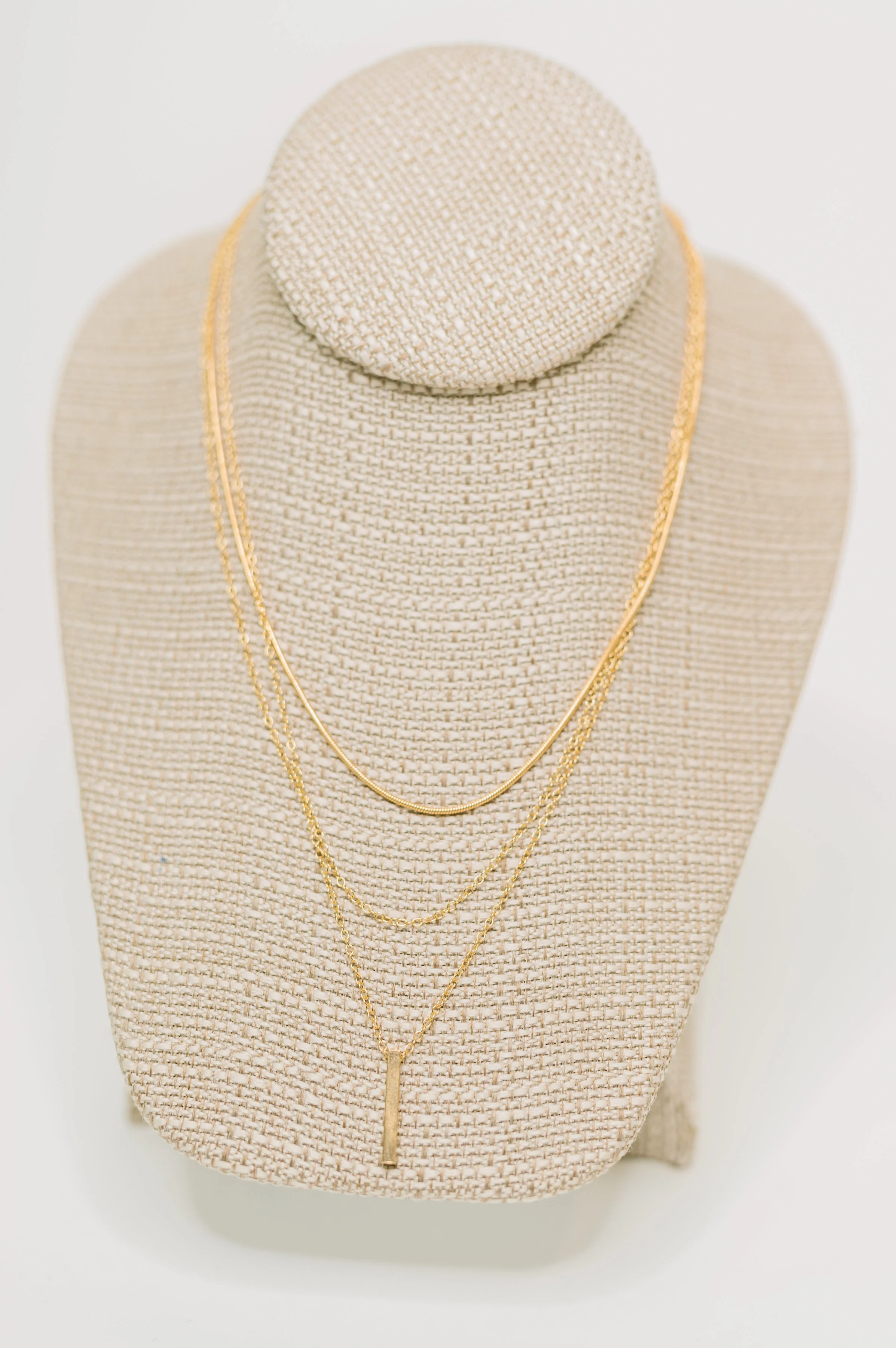 The Signature Set Layered Necklace Set in Gold - Image 3