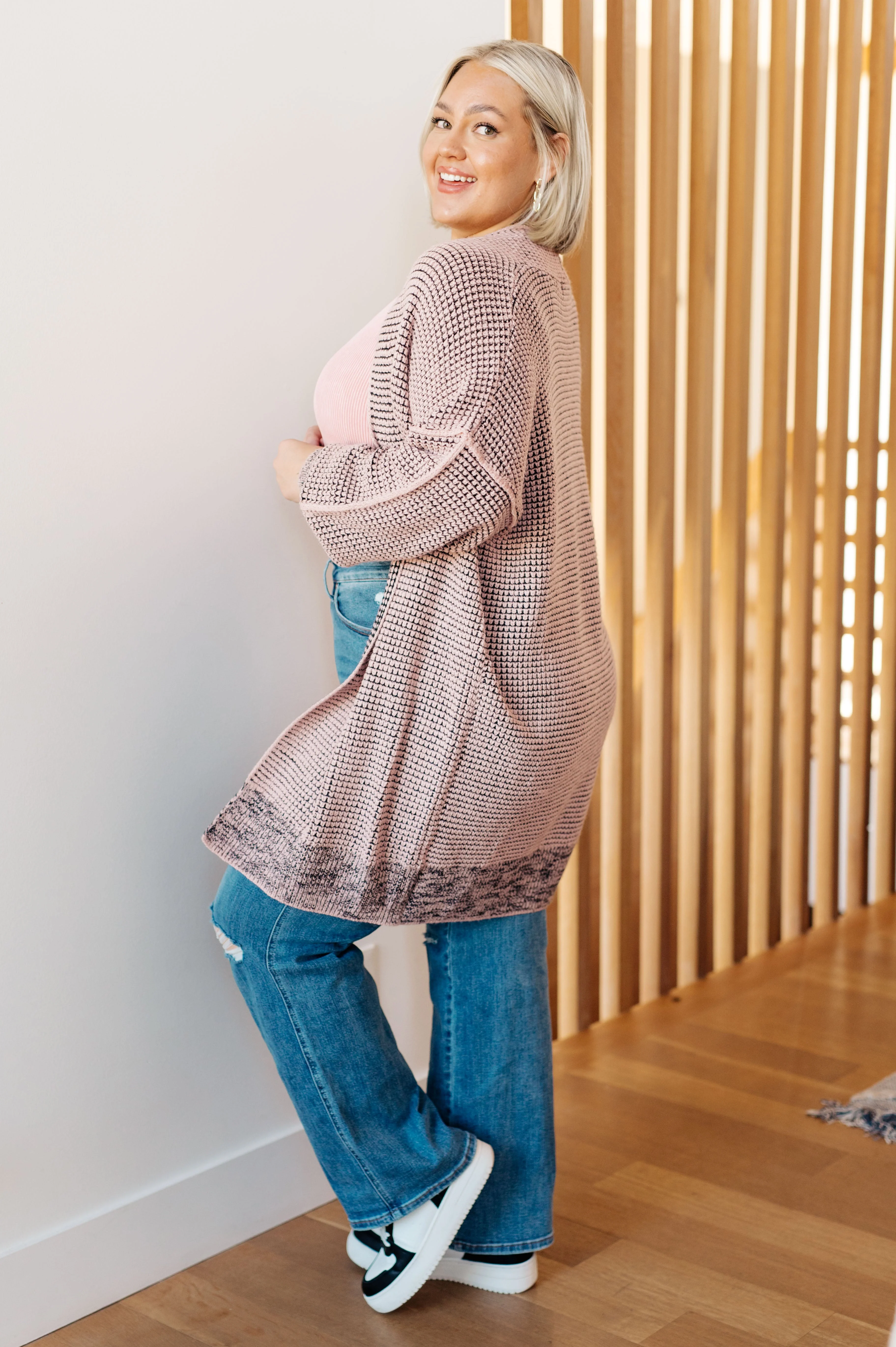 The Way It Was Cardigan in Mauve - Image 6