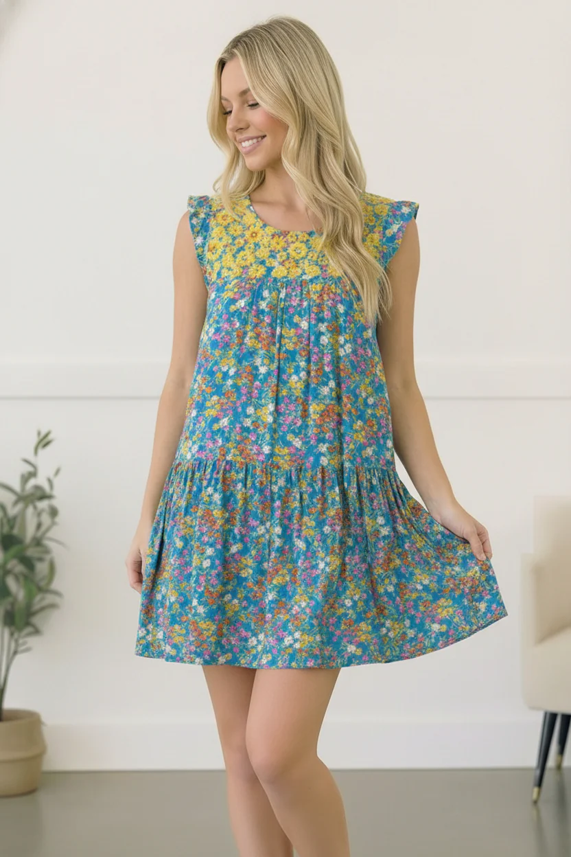 The Wildflower Whimsy Embroidered Dress - Image 6
