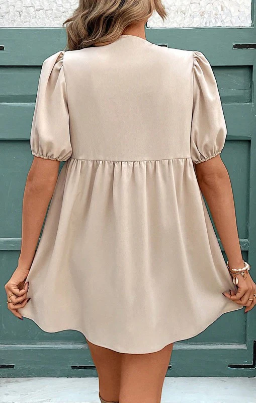 Tie front babydoll dress - Image 4