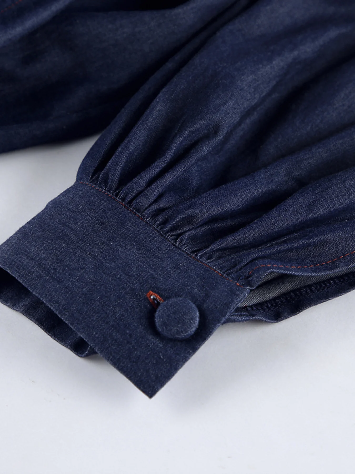 Tie Front Denim Top and Shorts Set - Image 11