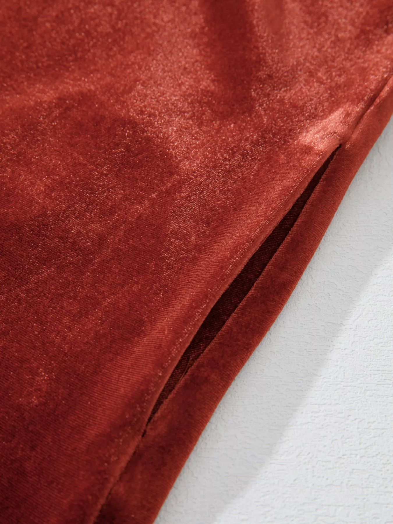 Tie Neck Puff Sleeve Velvet Dress - Image 13