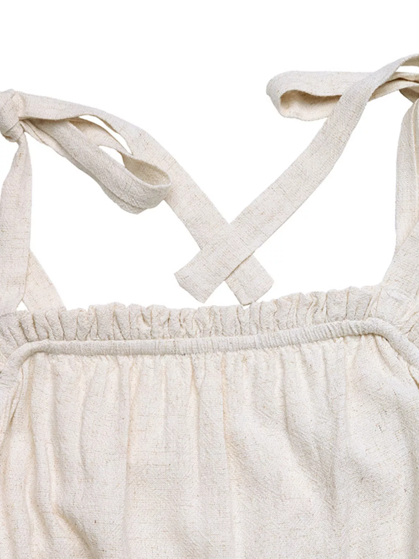 Tie Strap Tassel Hem Romper - Image 10