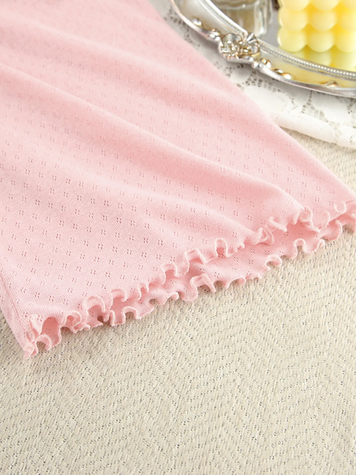 Tie Waist Kimono Sleeve Lounge Nightgown - Image 5