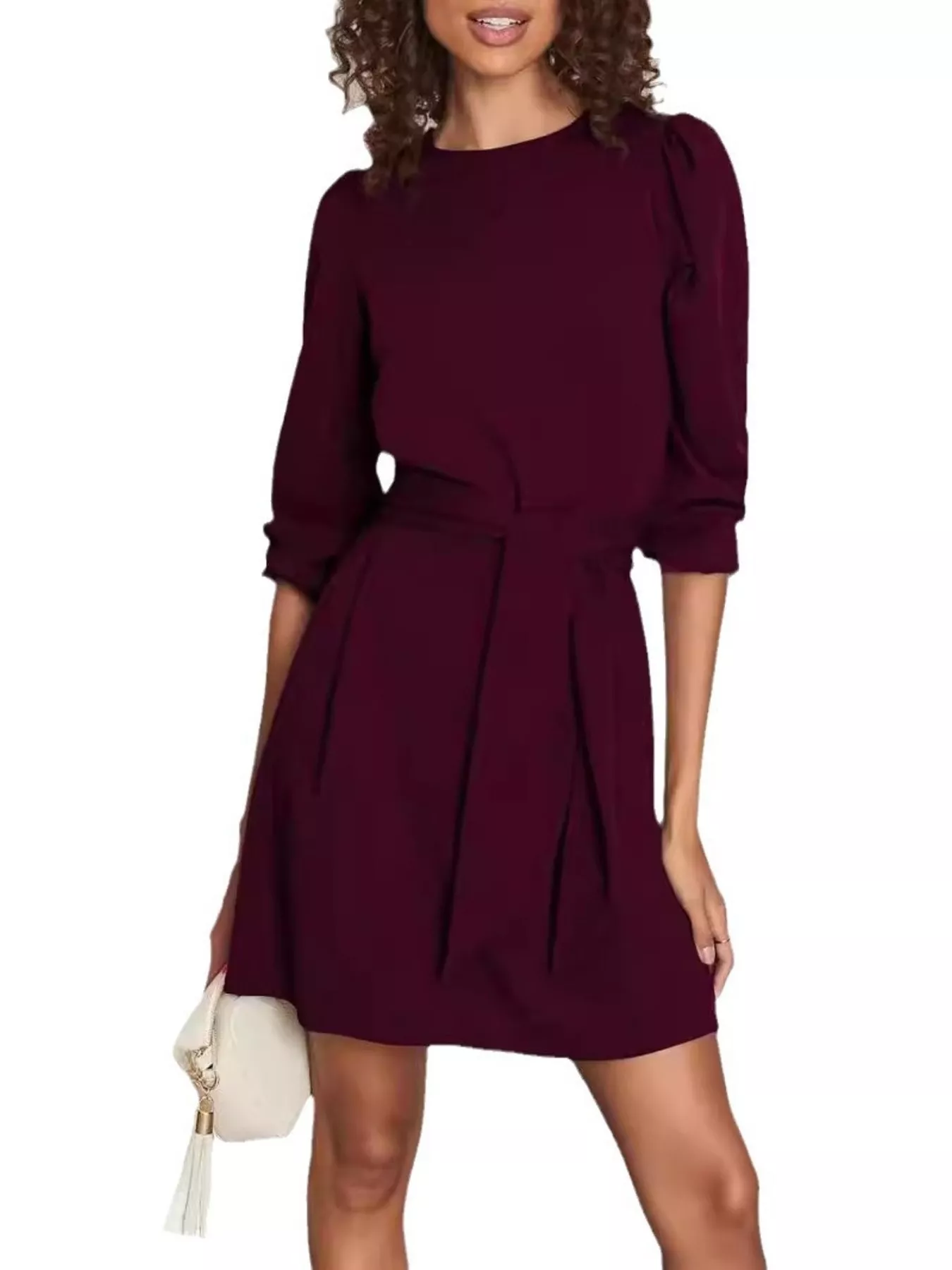 Tie-Waist Mini Dress - Image 10