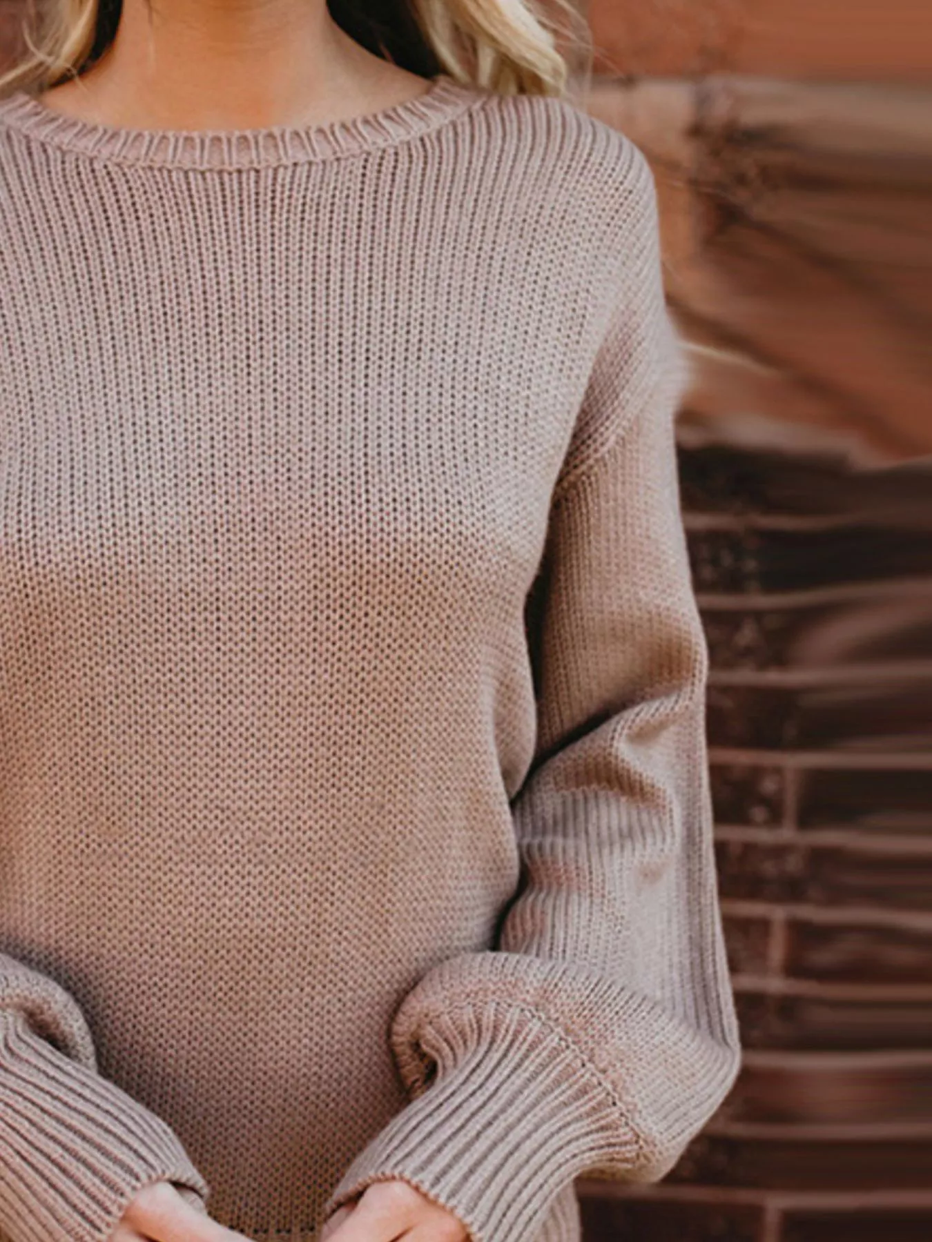 Tied Back Long Sleeve Sweater - Image 6