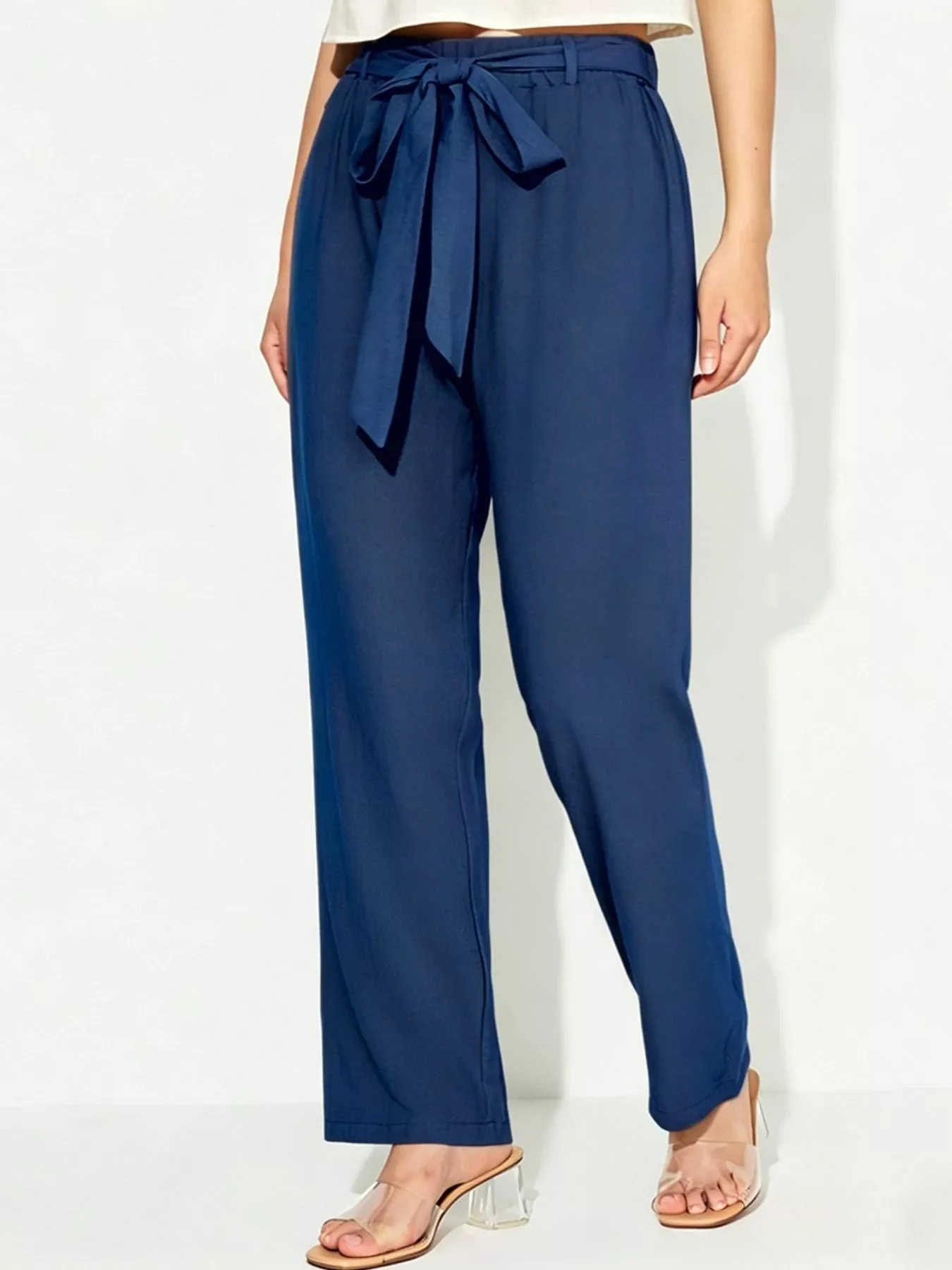 Tied Wide Leg Pants - Image 2