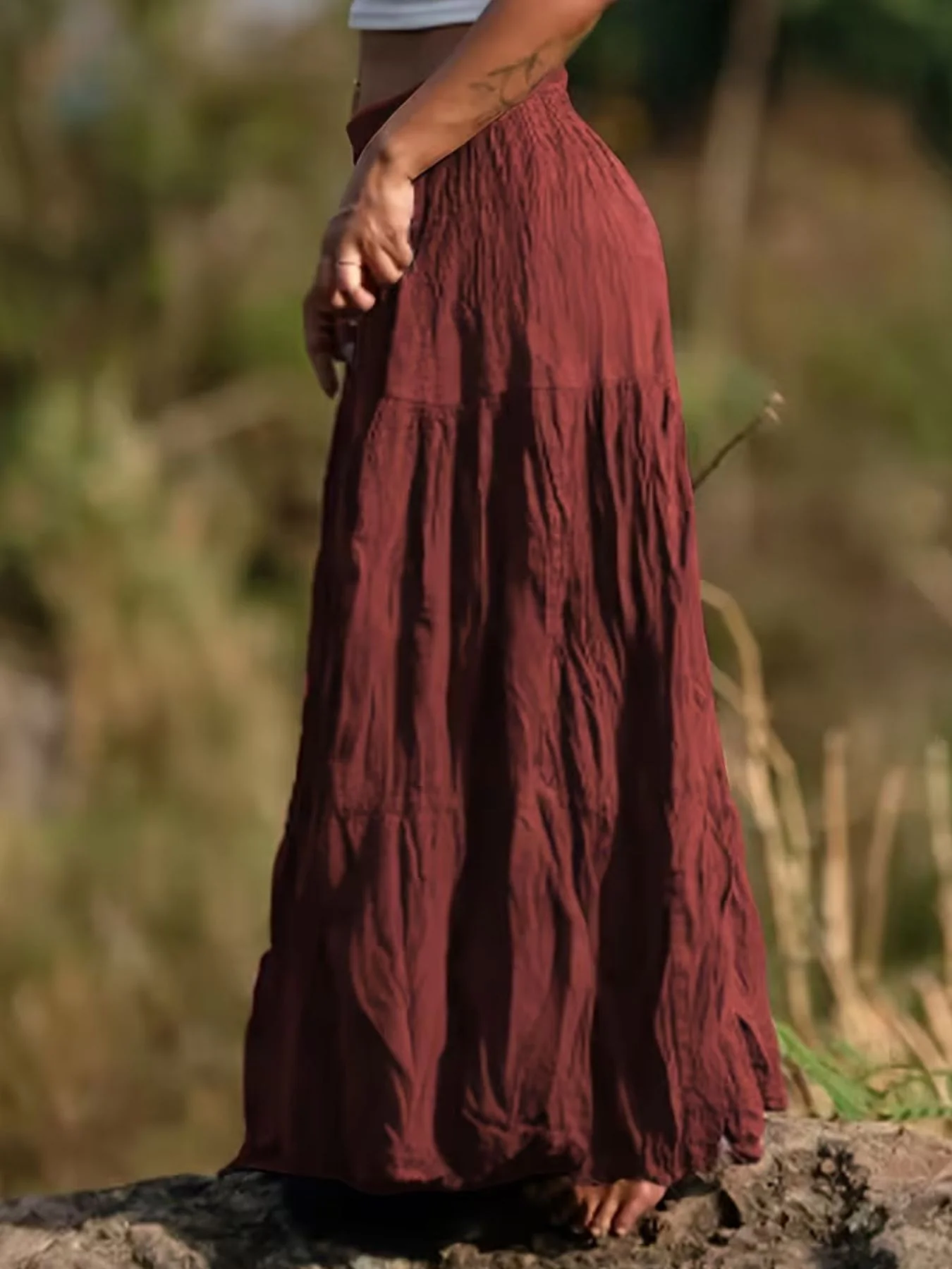 Tiered Maxi Skirt - Image 9