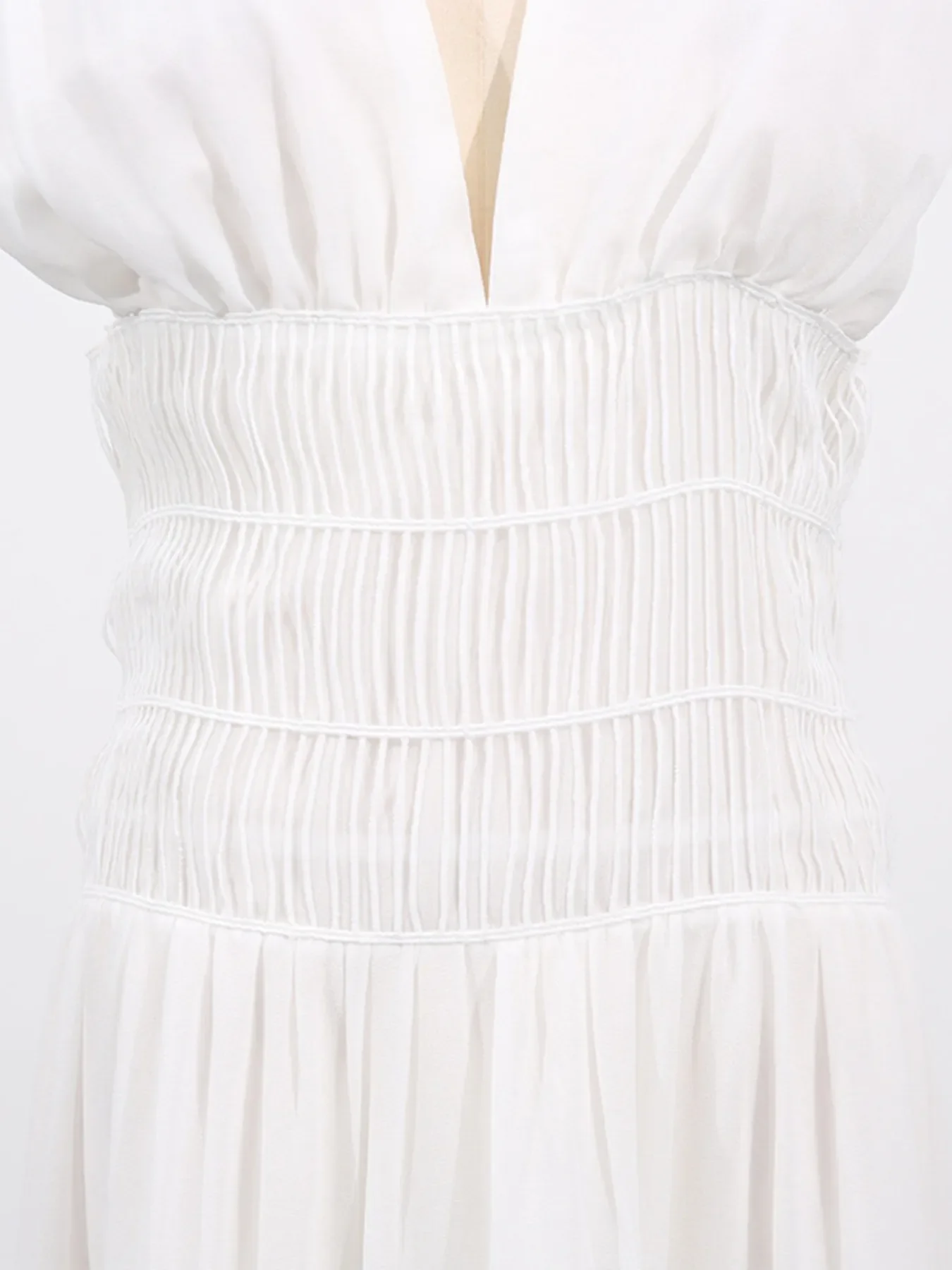 Tiered V-Neck Sleeveless Maxi Dress - Image 8