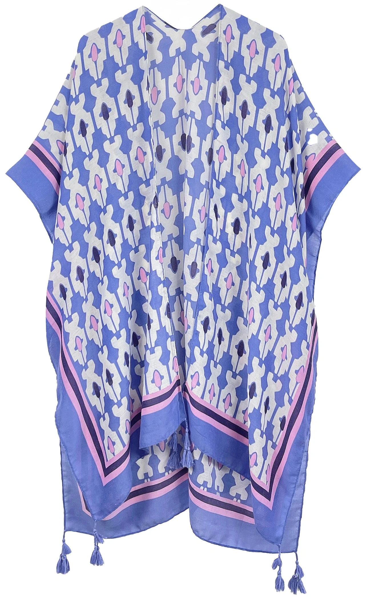 Tile Print Kimono - Image 4