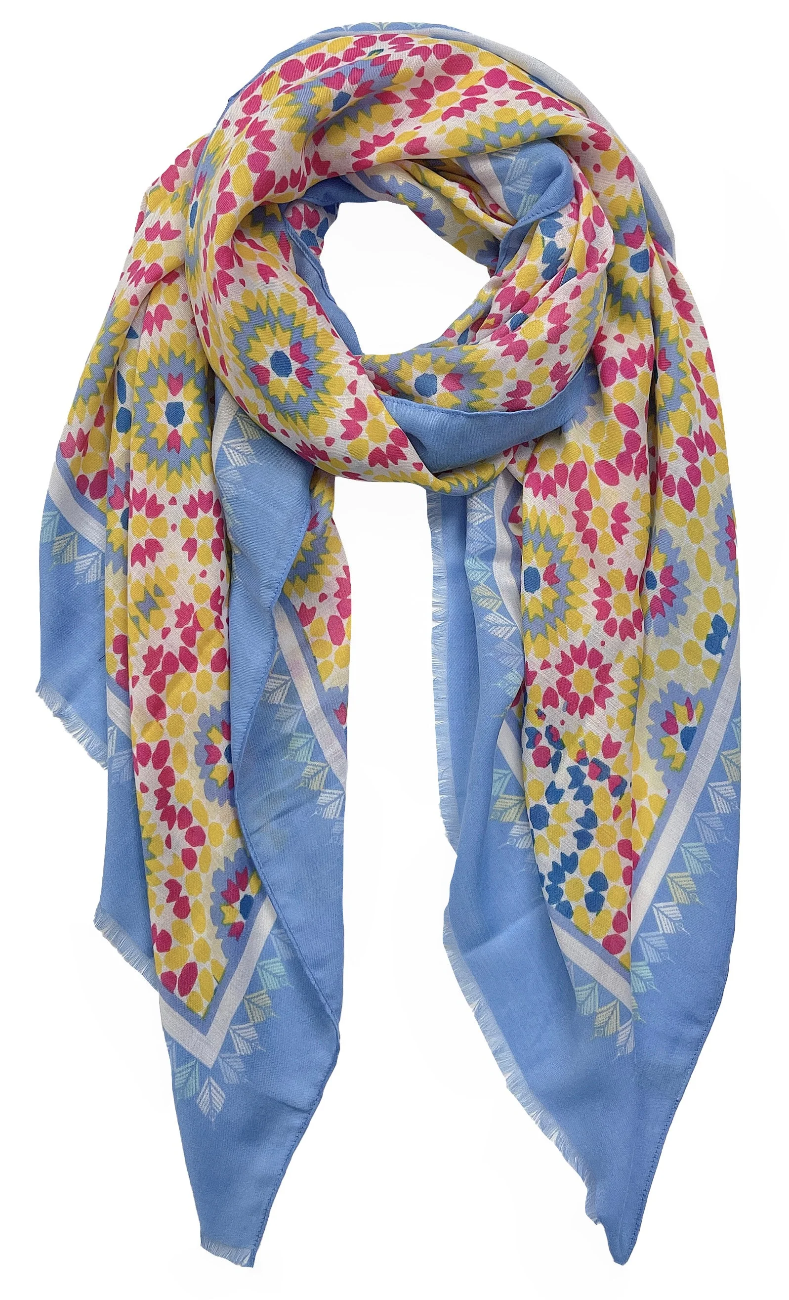 Tile Print Scarf - Image 4