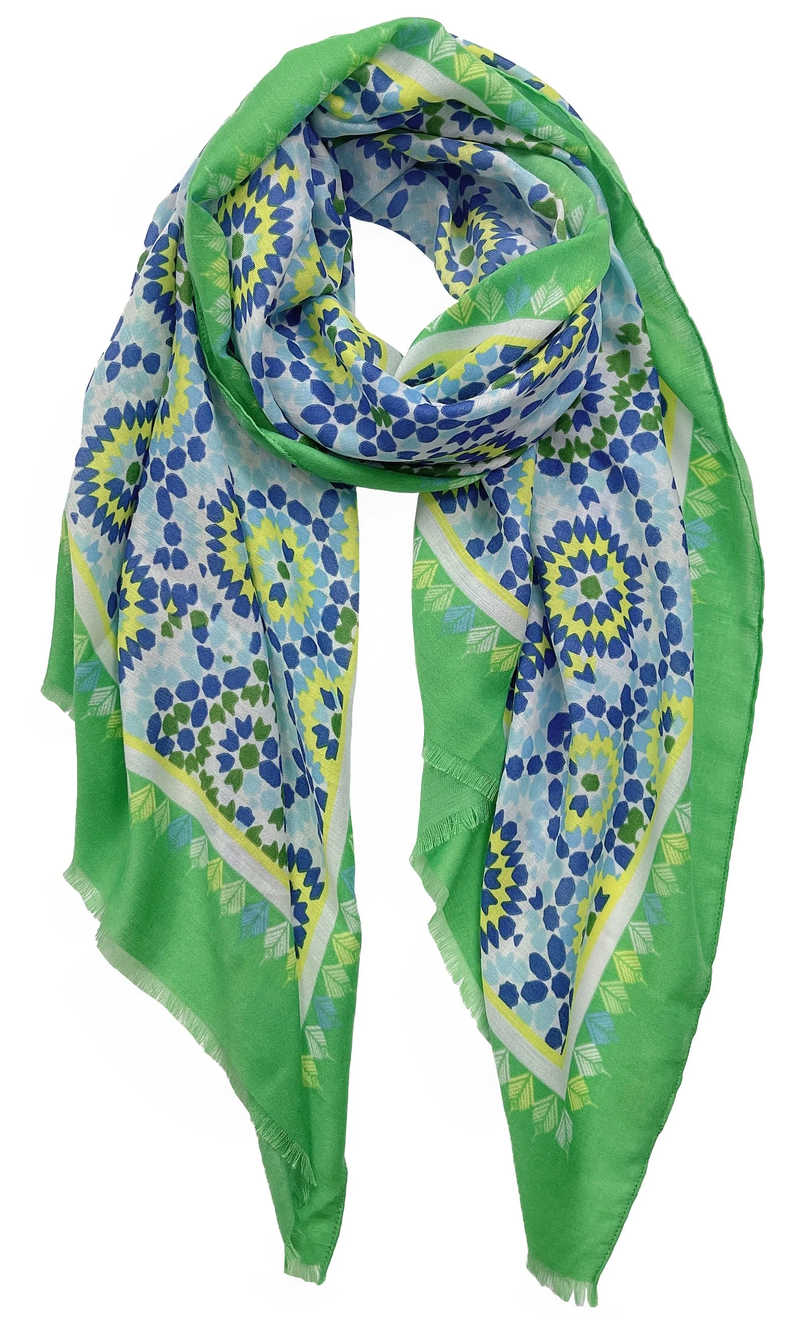 Tile Print Scarf - Image 5