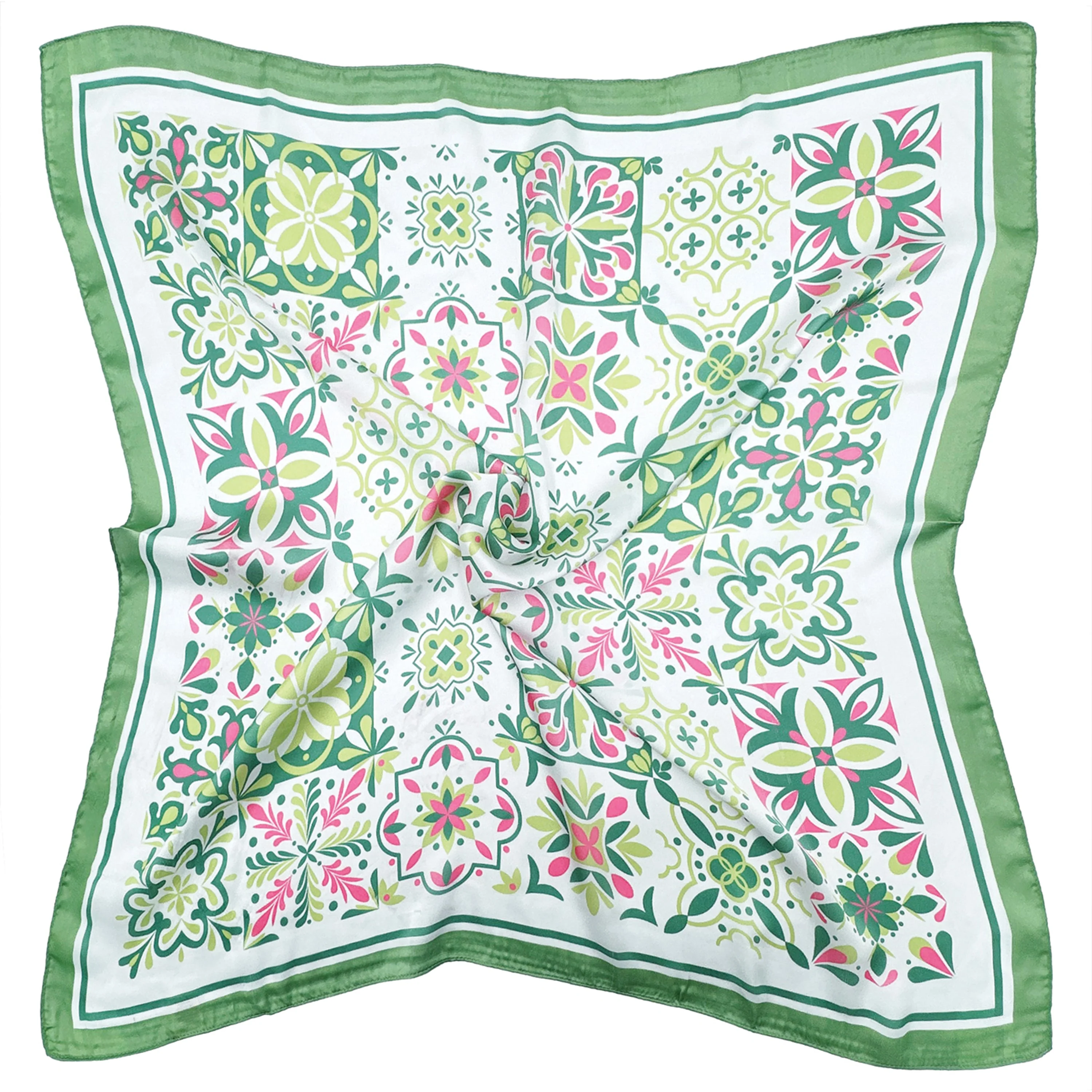 Tile Print Square Scarf - Image 2