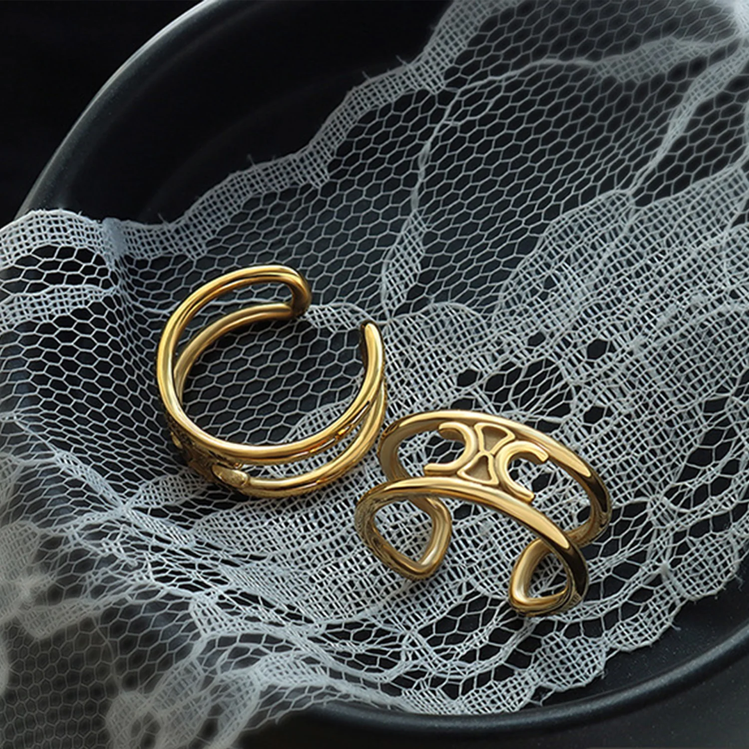 Titanium Steel Double-Layered Ring - Image 2
