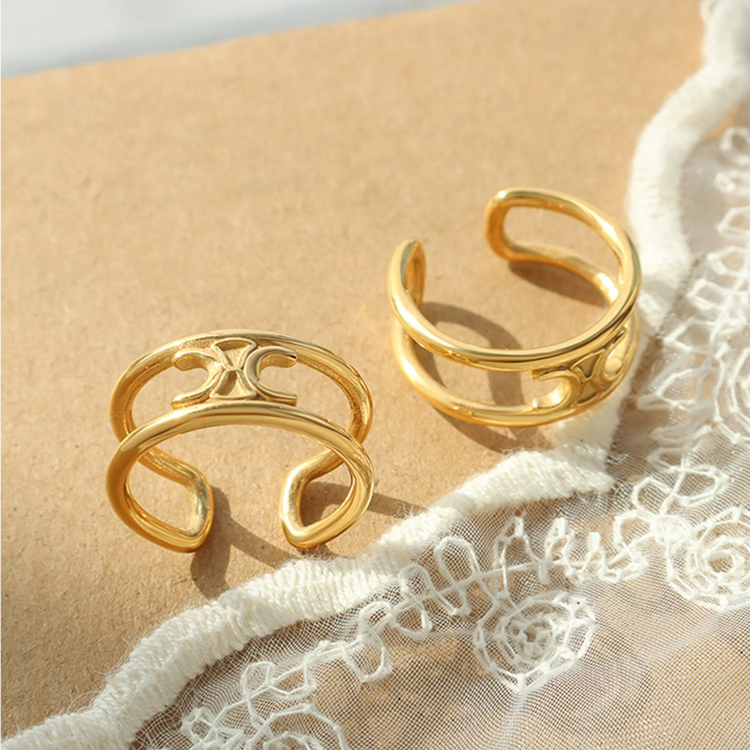 Titanium Steel Double-Layered Ring - Image 3