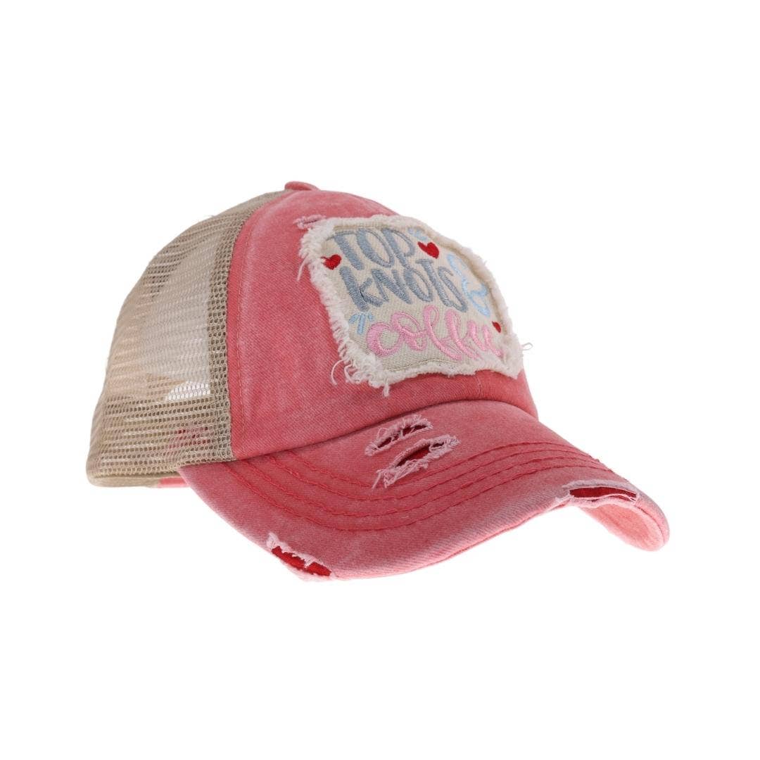 Top Knots and Coffee Patch C.C High Pony Criss Cross Ball Cap - Image 2