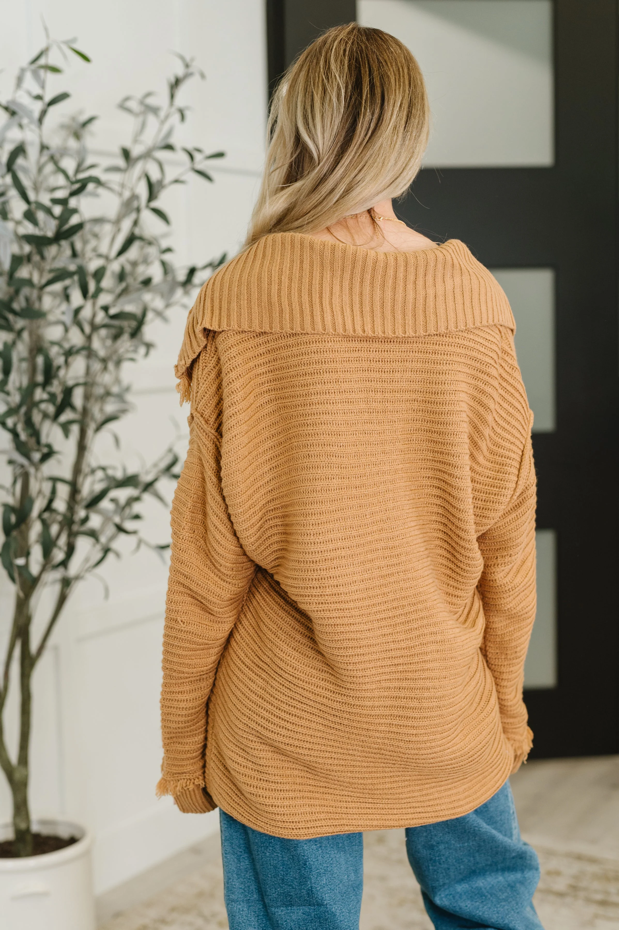 Travel Far & Wide Sweater in Taupe - Image 3