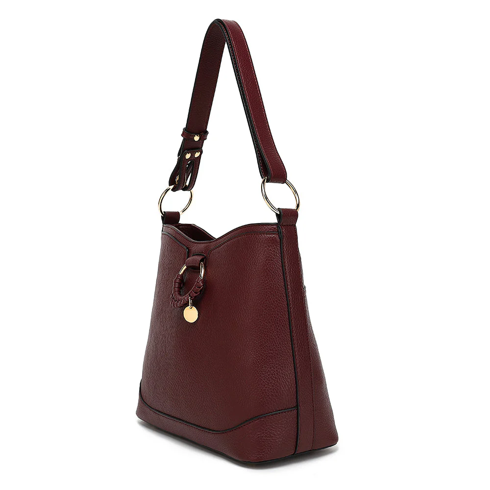 Triple Compartment Convertible Hobo - Image 4