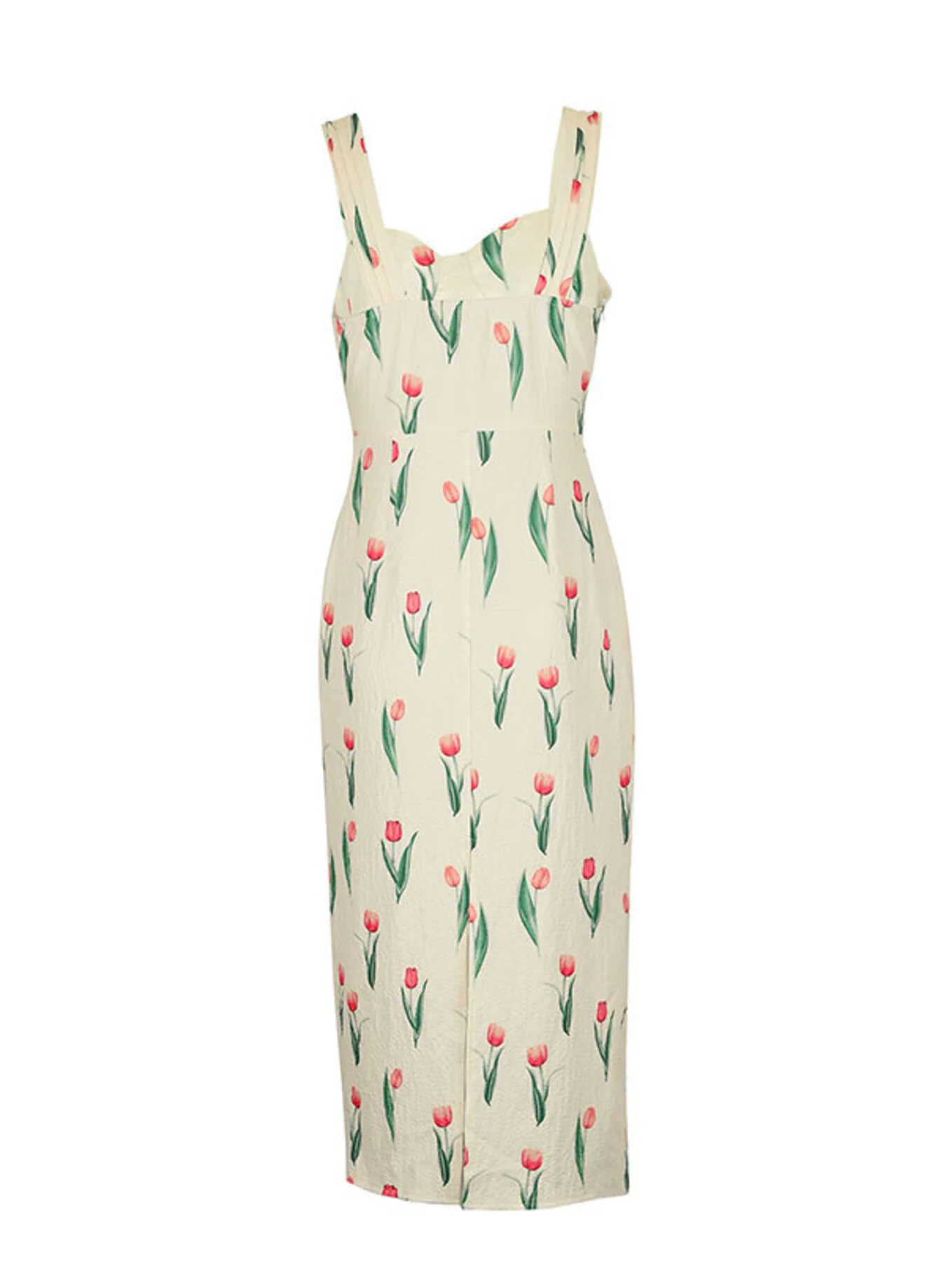 Tulip Print Twist Front Slit Cami Dress - Image 6