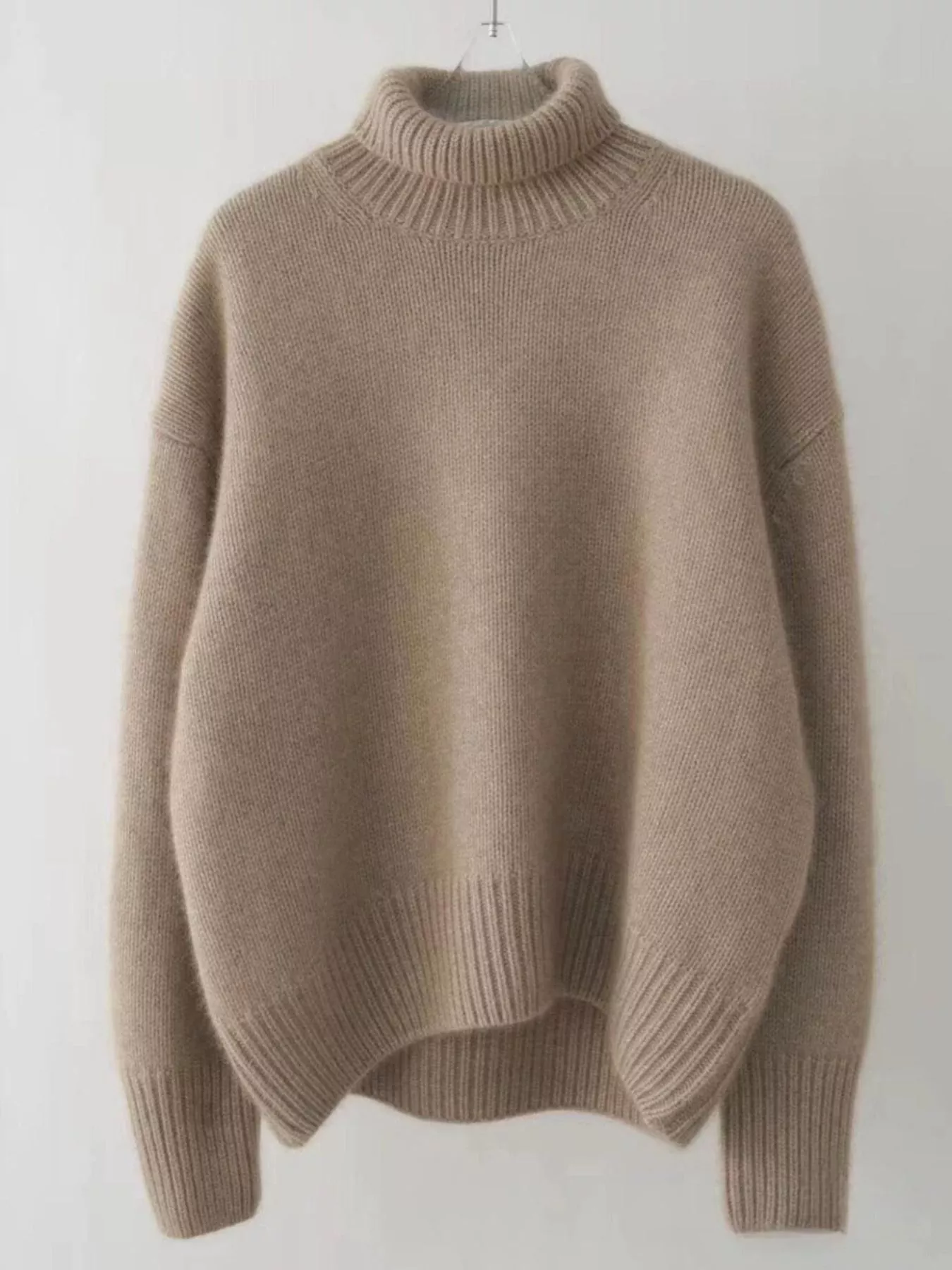 Turtleneck Dropped Shoulder Sweater - Image 15