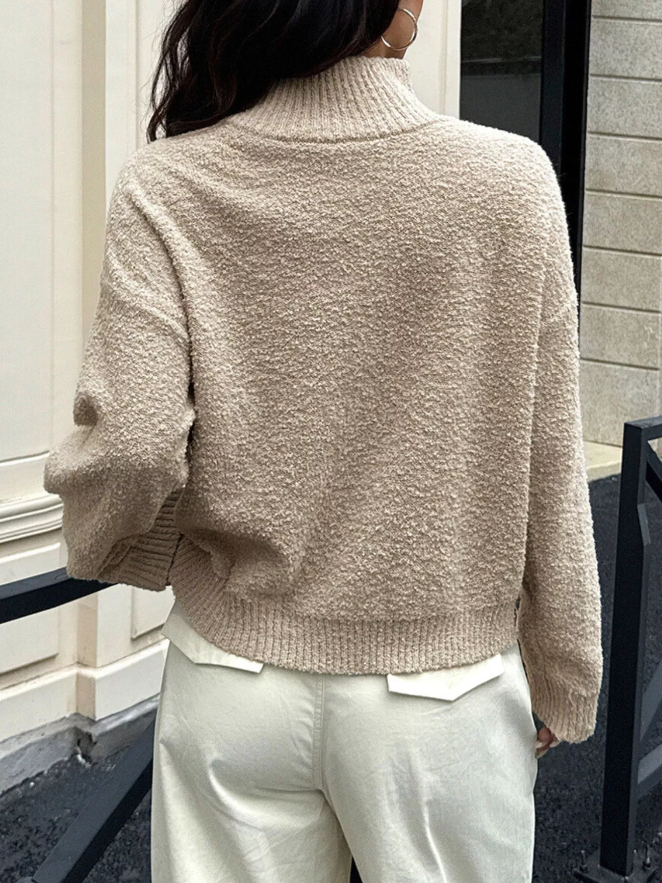 Turtleneck Long Sleeve Sweater - Image 4