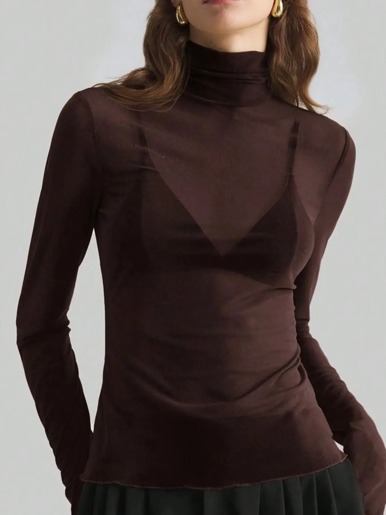 Turtleneck Long Sleeve Top - Image 12