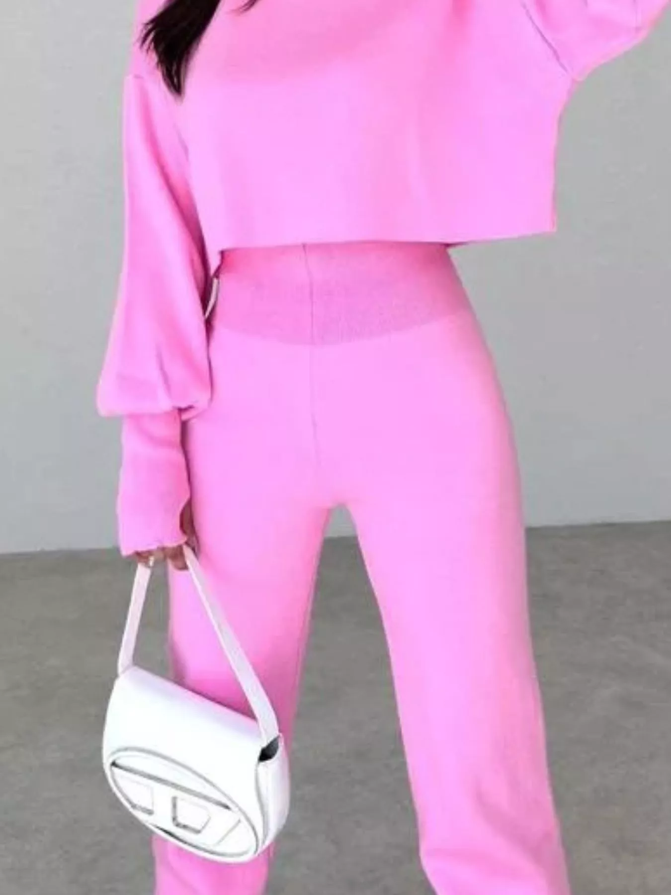 Turtleneck Long Sleeve Top & Pants Set - Image 20