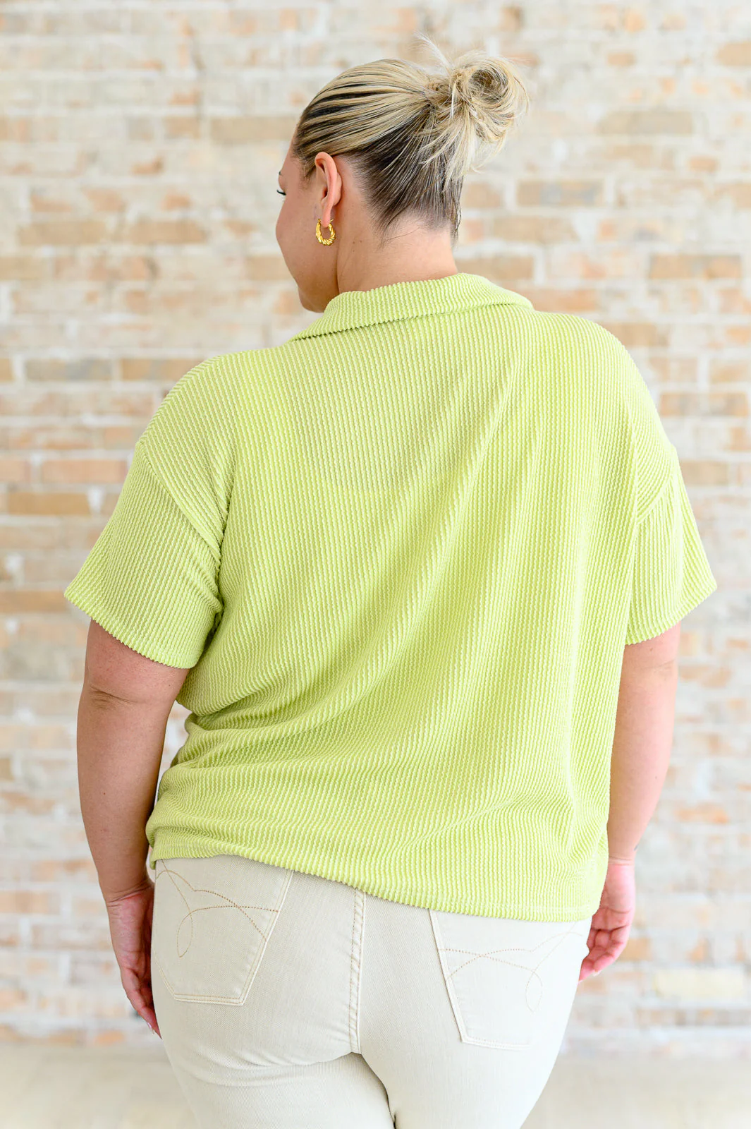 Two's Company Ribbed Button Down - Image 12