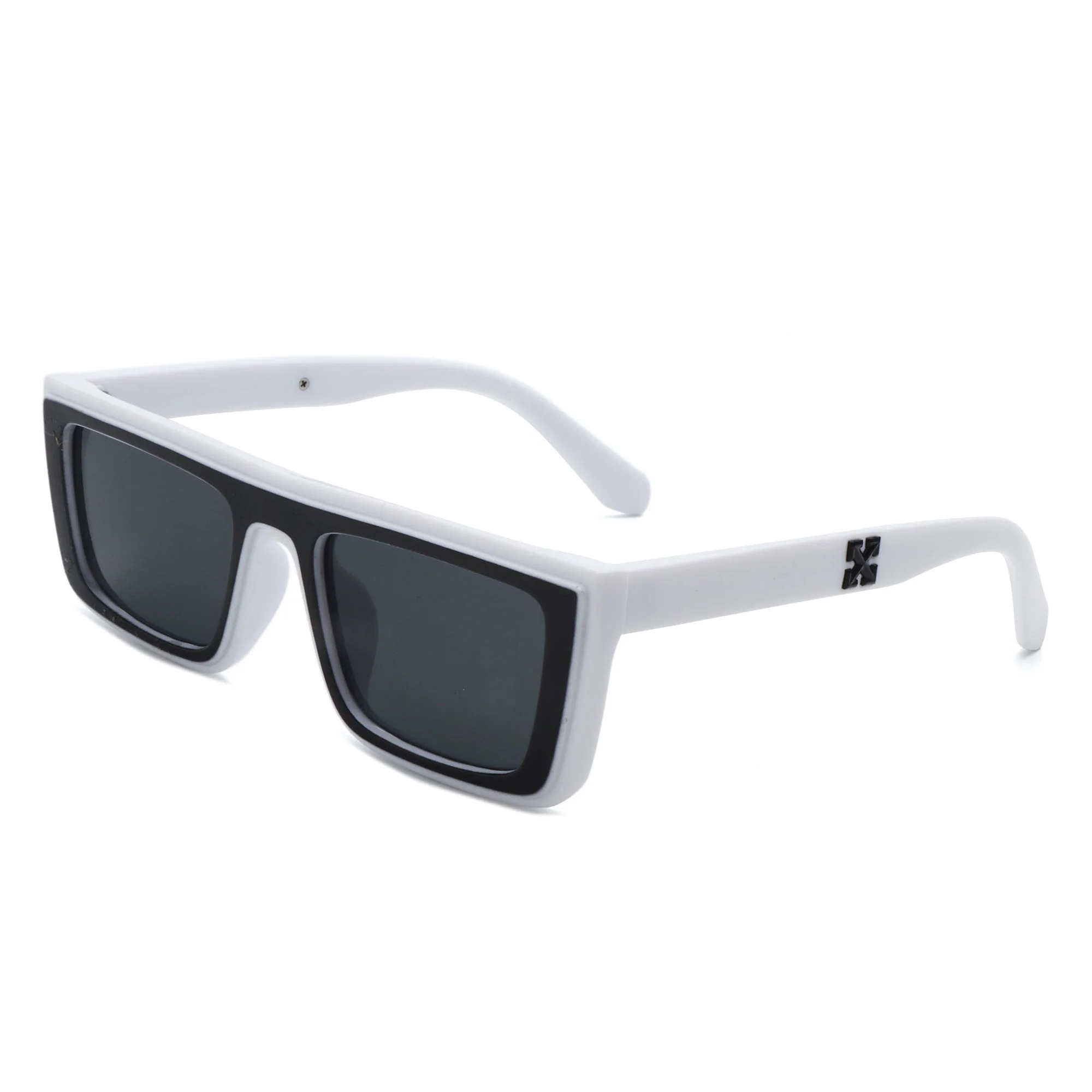 Tybalt - Retro Rectangle Square Flat Top Sunglasses - Image 12