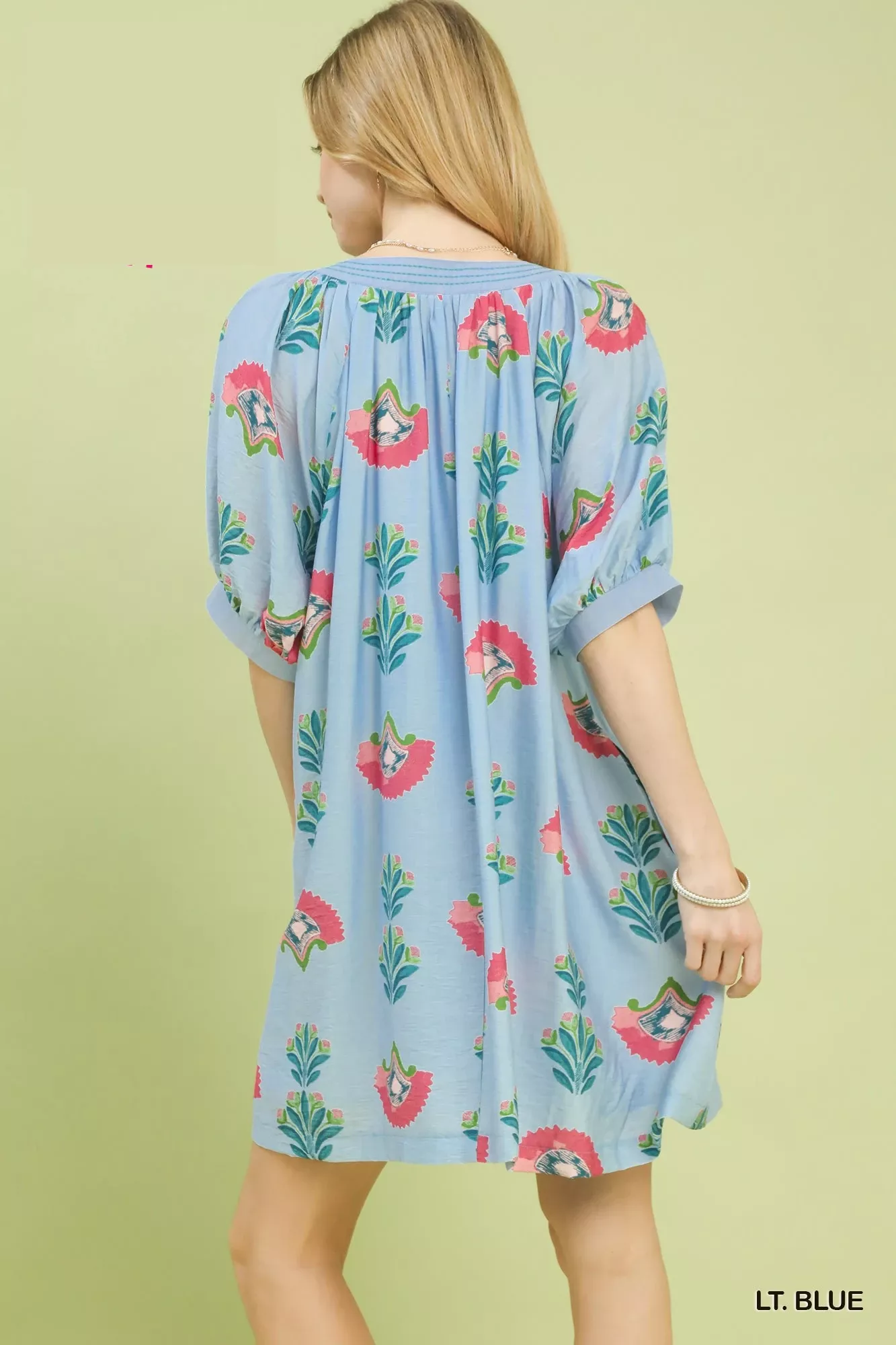 Umgee Abstract Print Mini Dress - Image 3