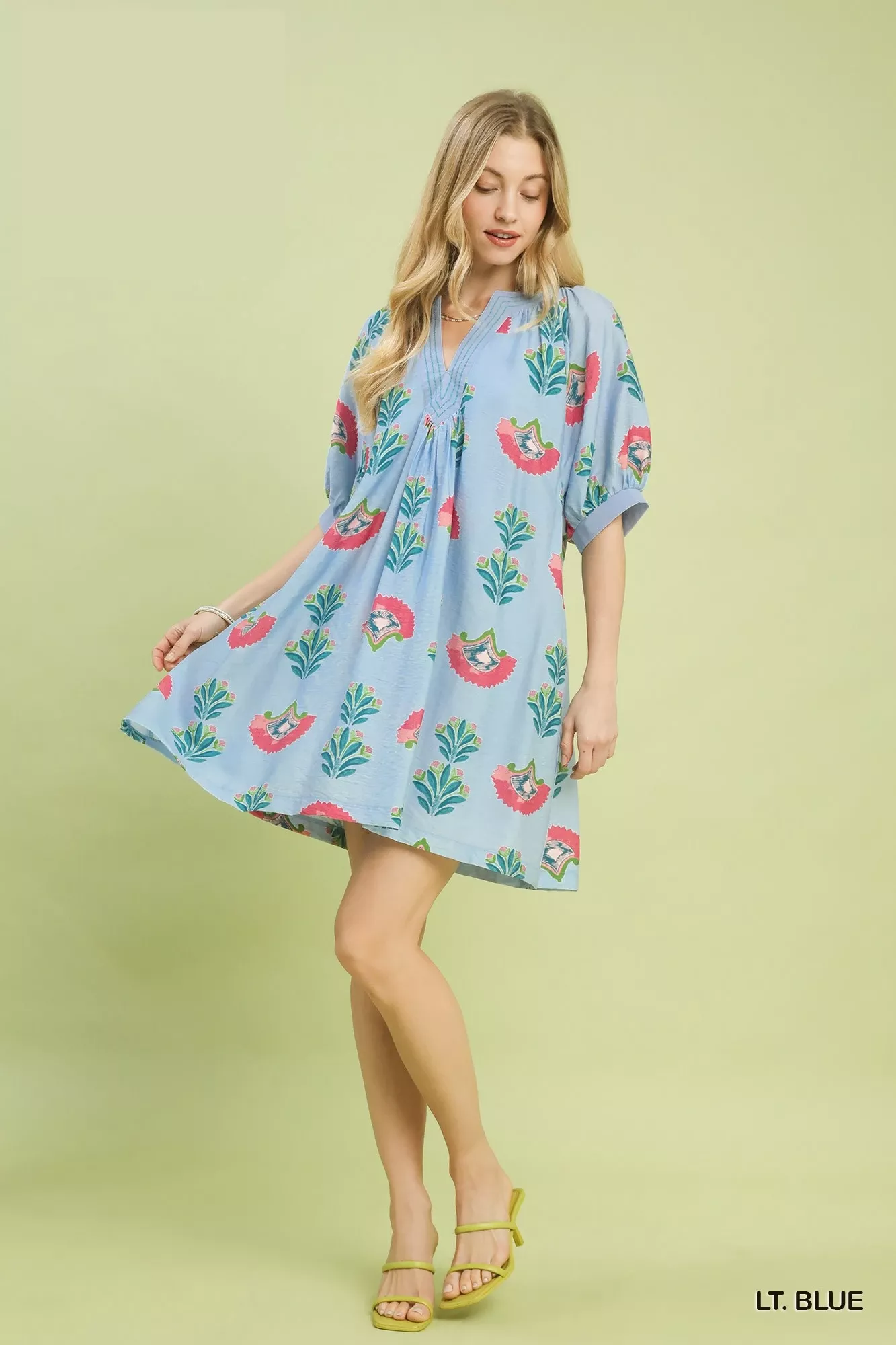 Umgee Abstract Print Mini Dress - Image 4