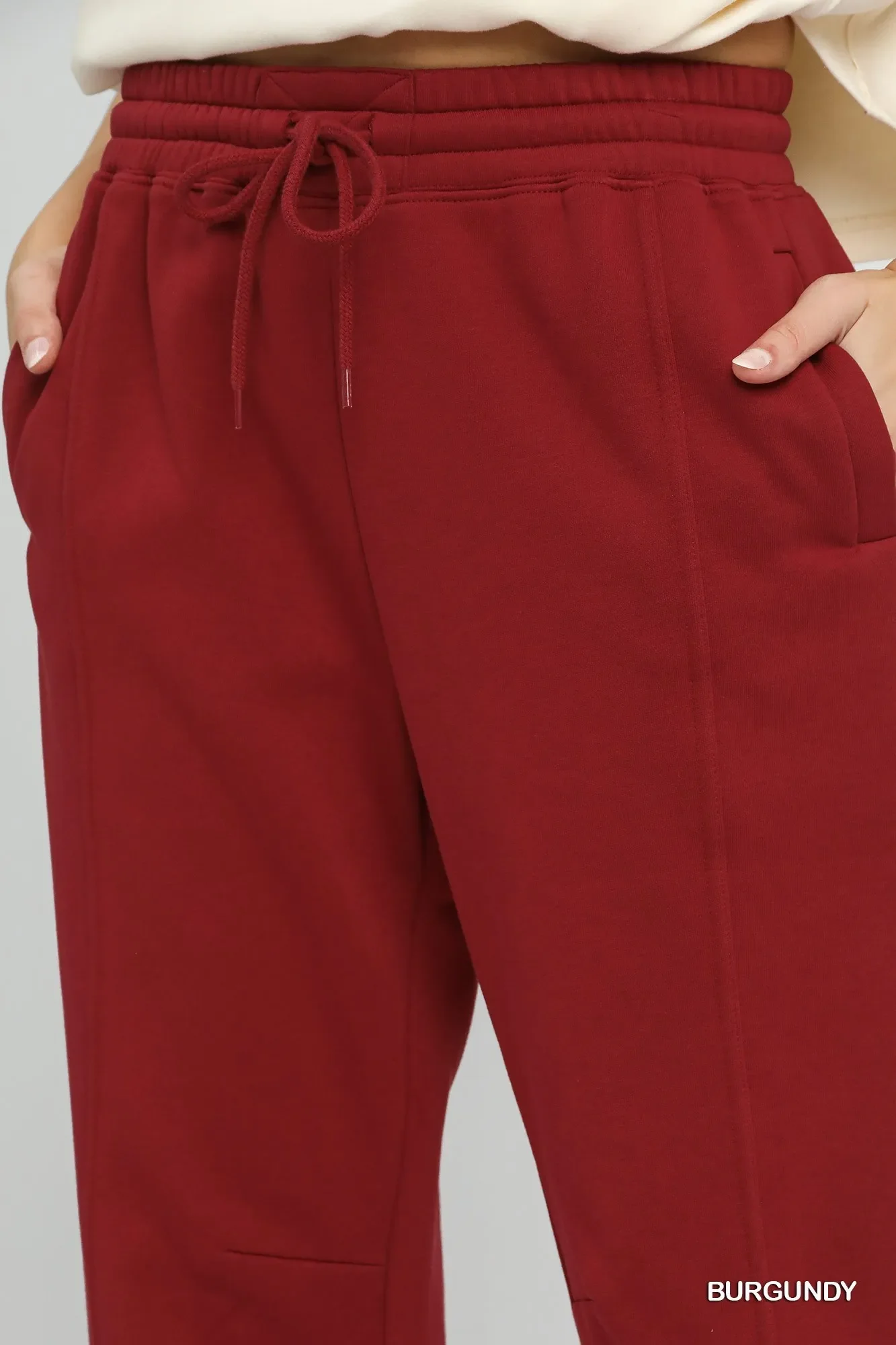 Umgee Fleece Jogger Pants with Drawstring - Image 3