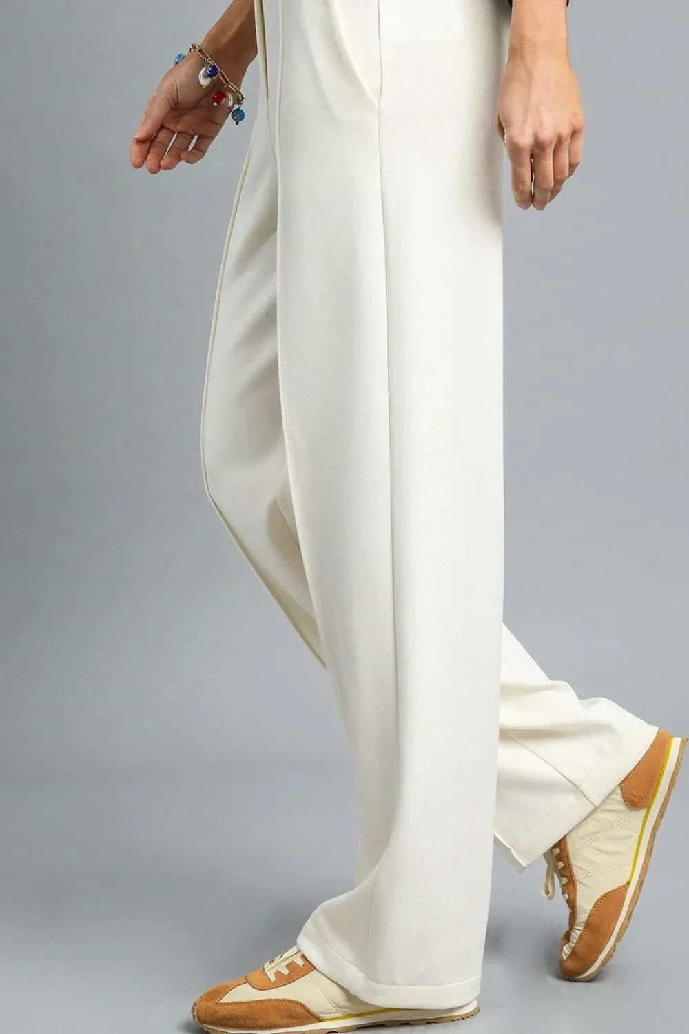 Umgee High Waisted Wide Leg Pants - Image 2