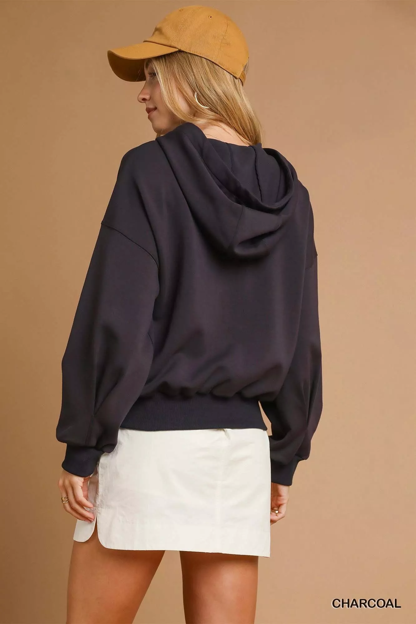Umgee Zip-Up Fleece Hooded Jacket - Image 3