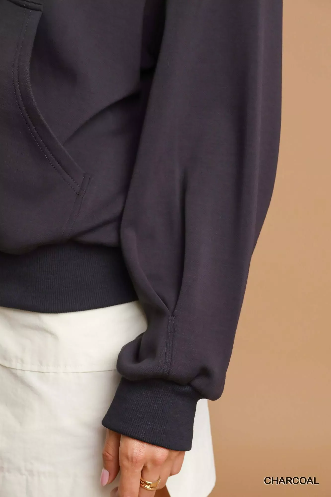 Umgee Zip-Up Fleece Hooded Jacket - Image 6