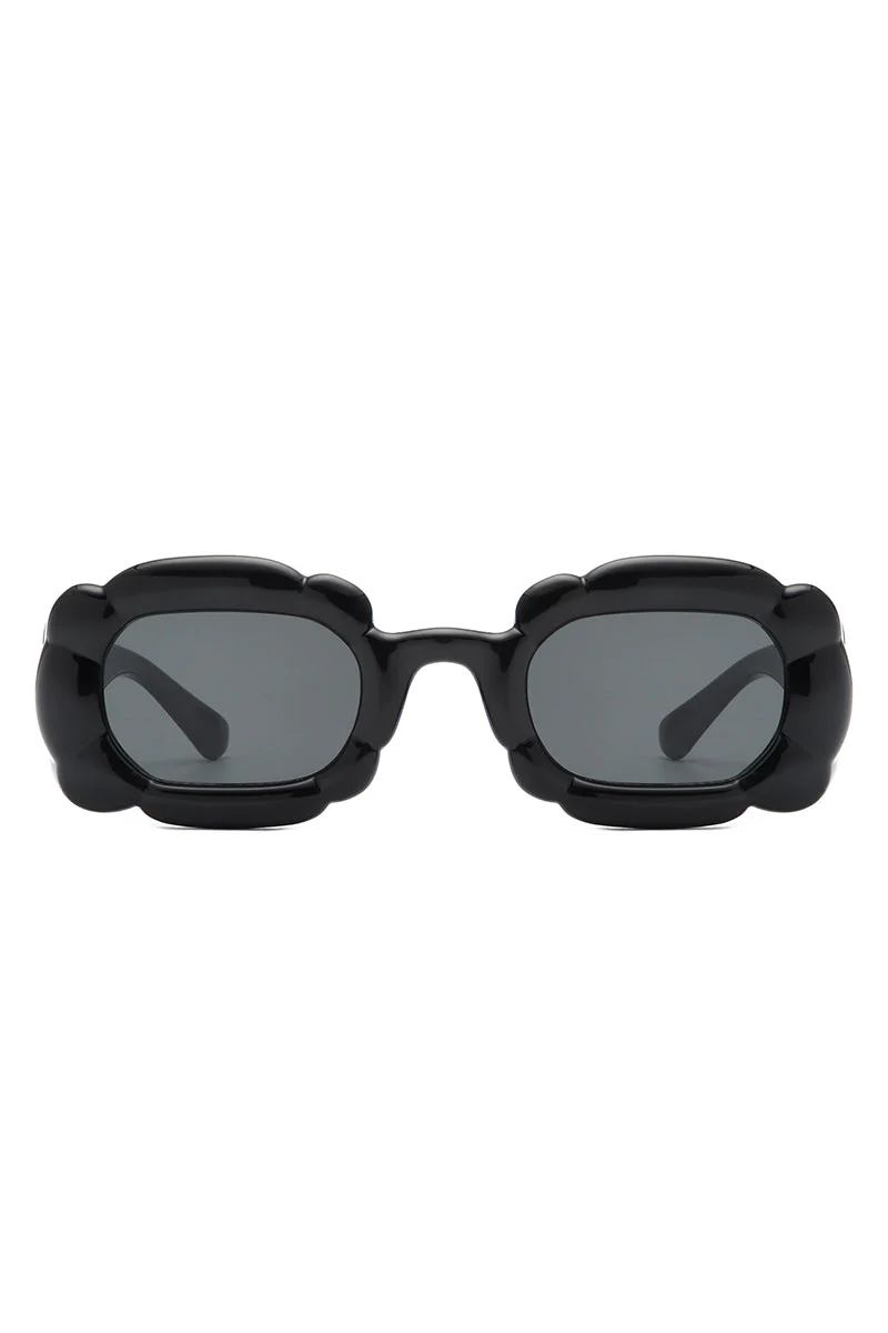 Uplift - Geometric Irregular Thick Frame Square Fashion Sunglasses - Image 2
