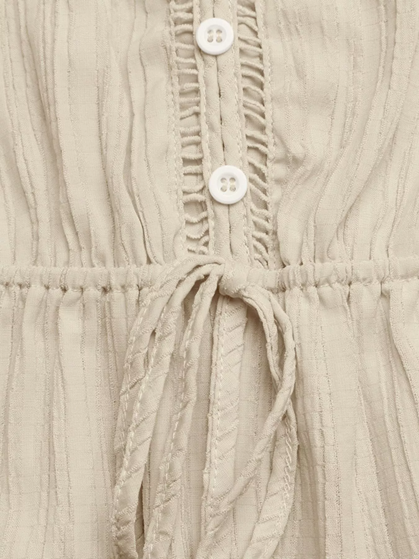 V-Neck Drawstring Waist Wide Leg Jumpsuit - Image 8