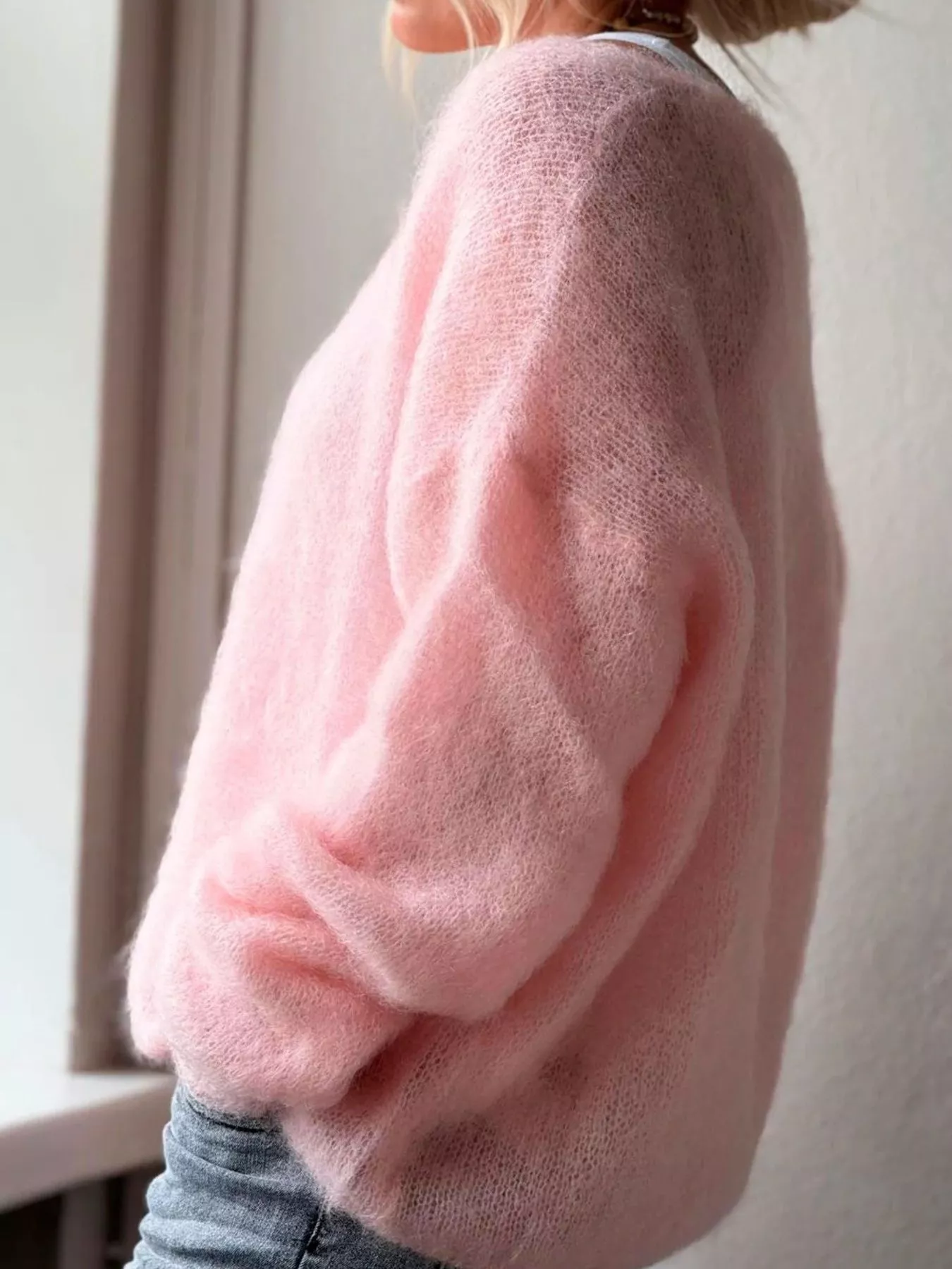 V-Neck Dropped Shoulder Sweater - Image 6