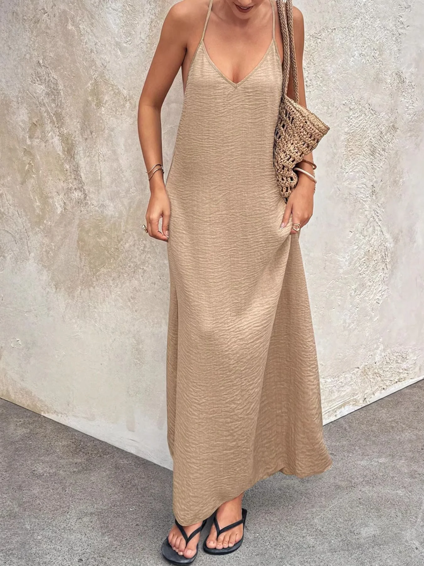V-Neck Maxi Cami Dress - Image 18