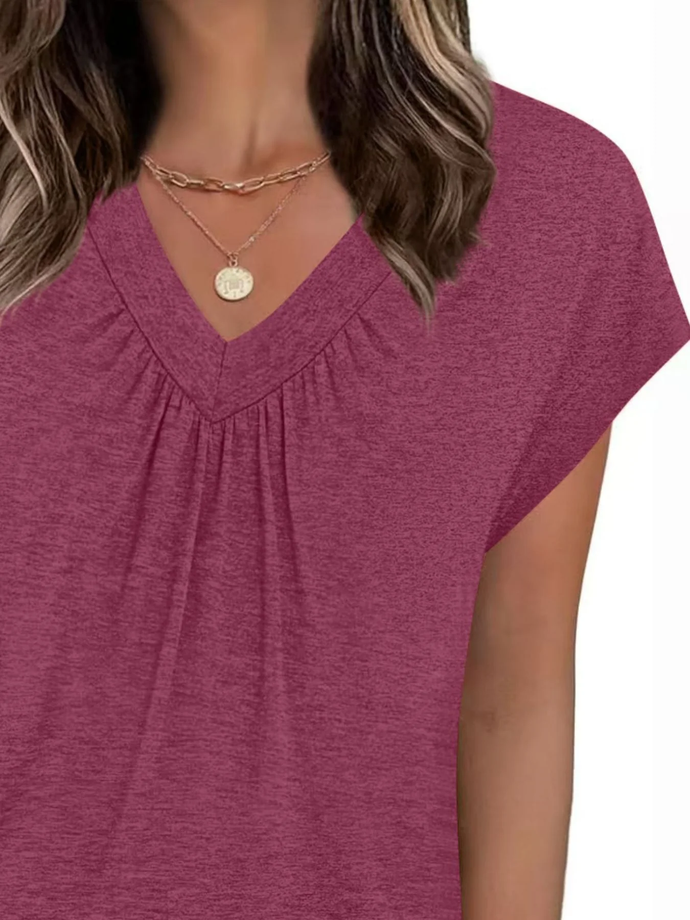 V-Neck Relaxed Fit T-Shirt - Image 14