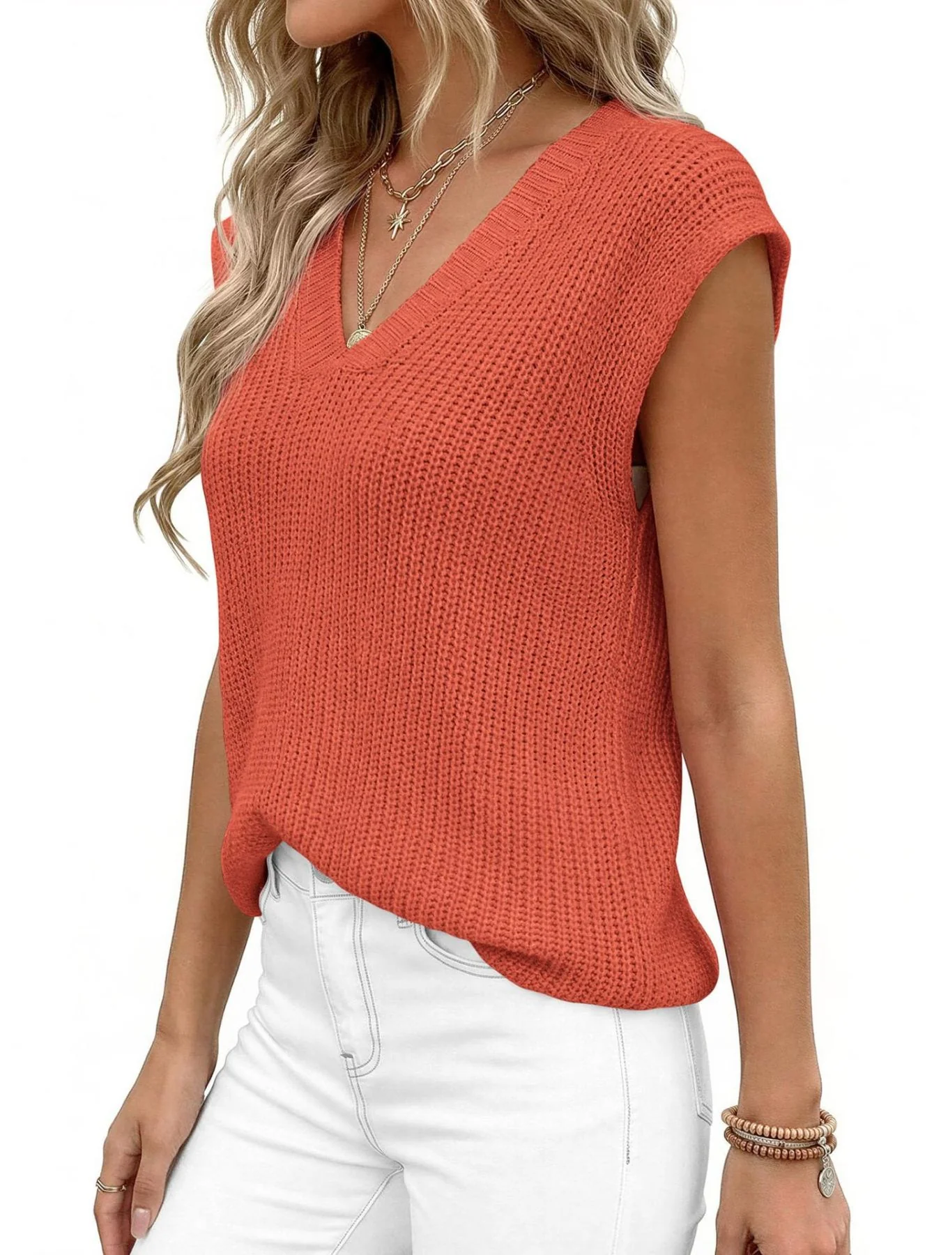 V-Neck Sweater Vest - Image 14