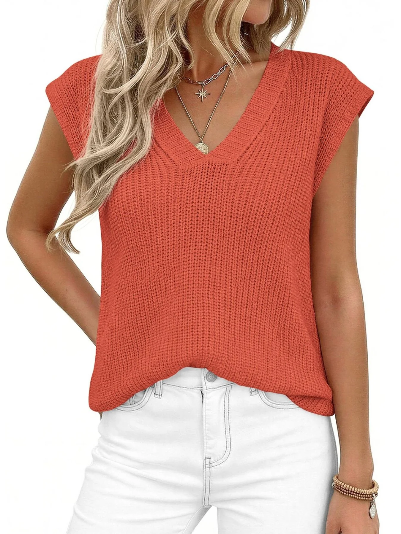 V-Neck Sweater Vest - Image 15