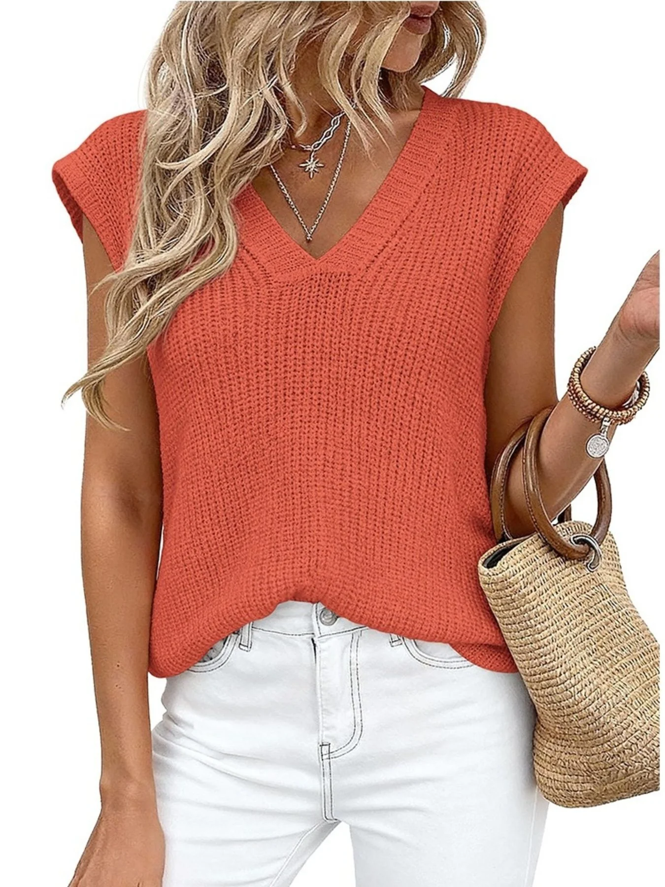 V-Neck Sweater Vest - Image 16