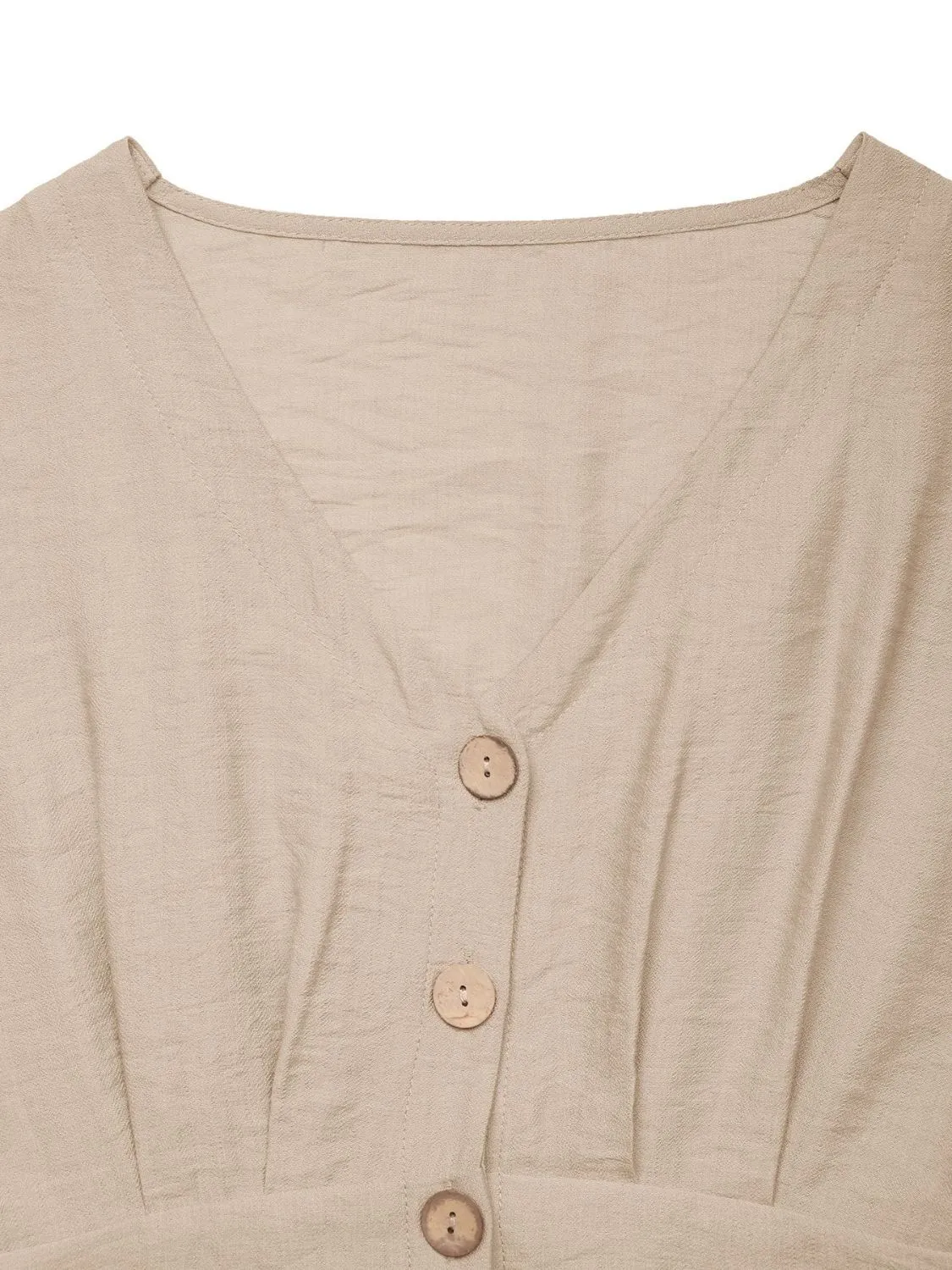 V-Neck Wide Leg Jumpsuit - Image 8