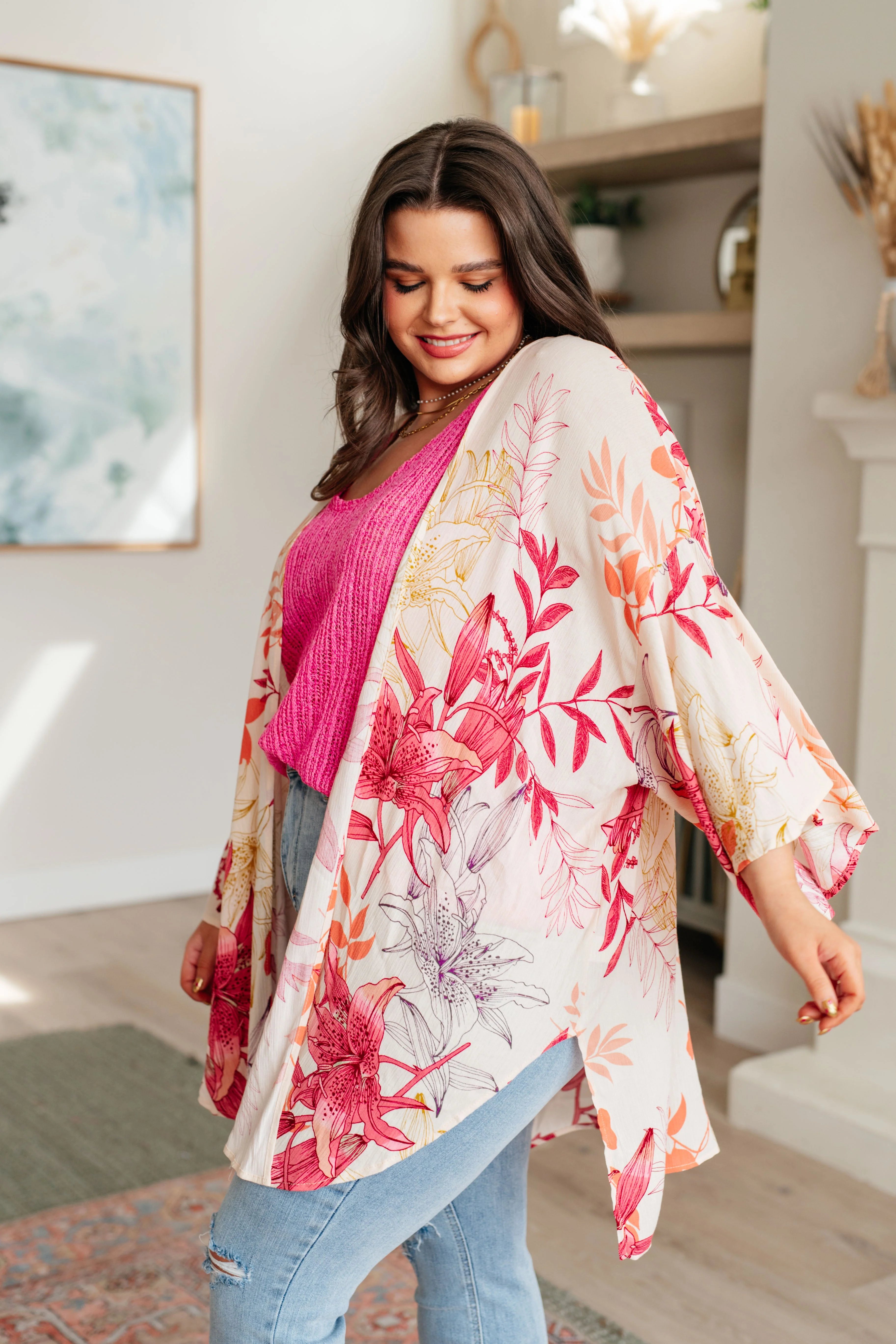 Vacay Season Bell Sleeve Kimono - Image 5