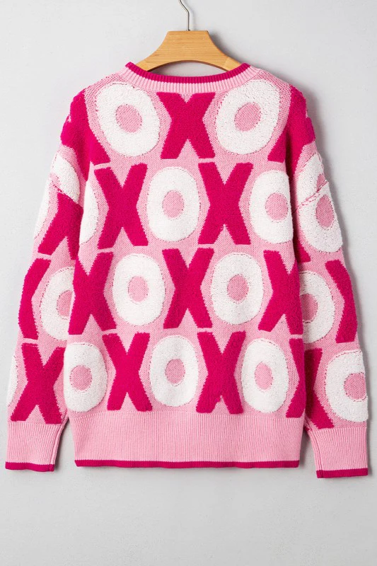 Valentine XOXO Drop Shoulder Crewneck Sweater - Image 3