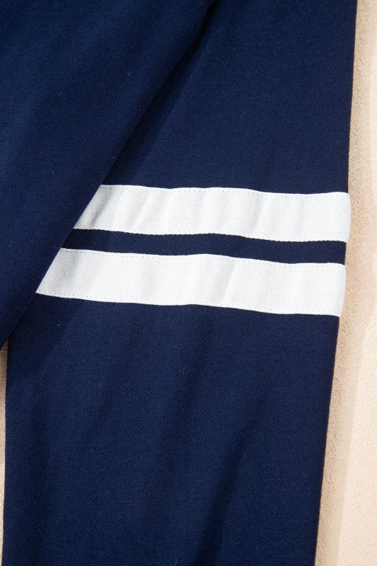 Varsity Stripe Pullover and Mini Skirt Set - Image 112