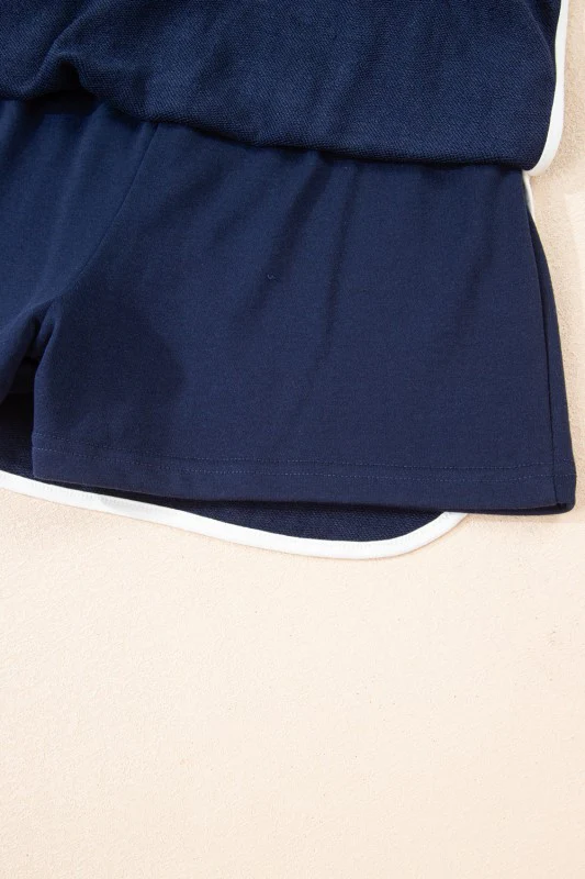 Varsity Stripe Pullover and Mini Skirt Set - Image 119